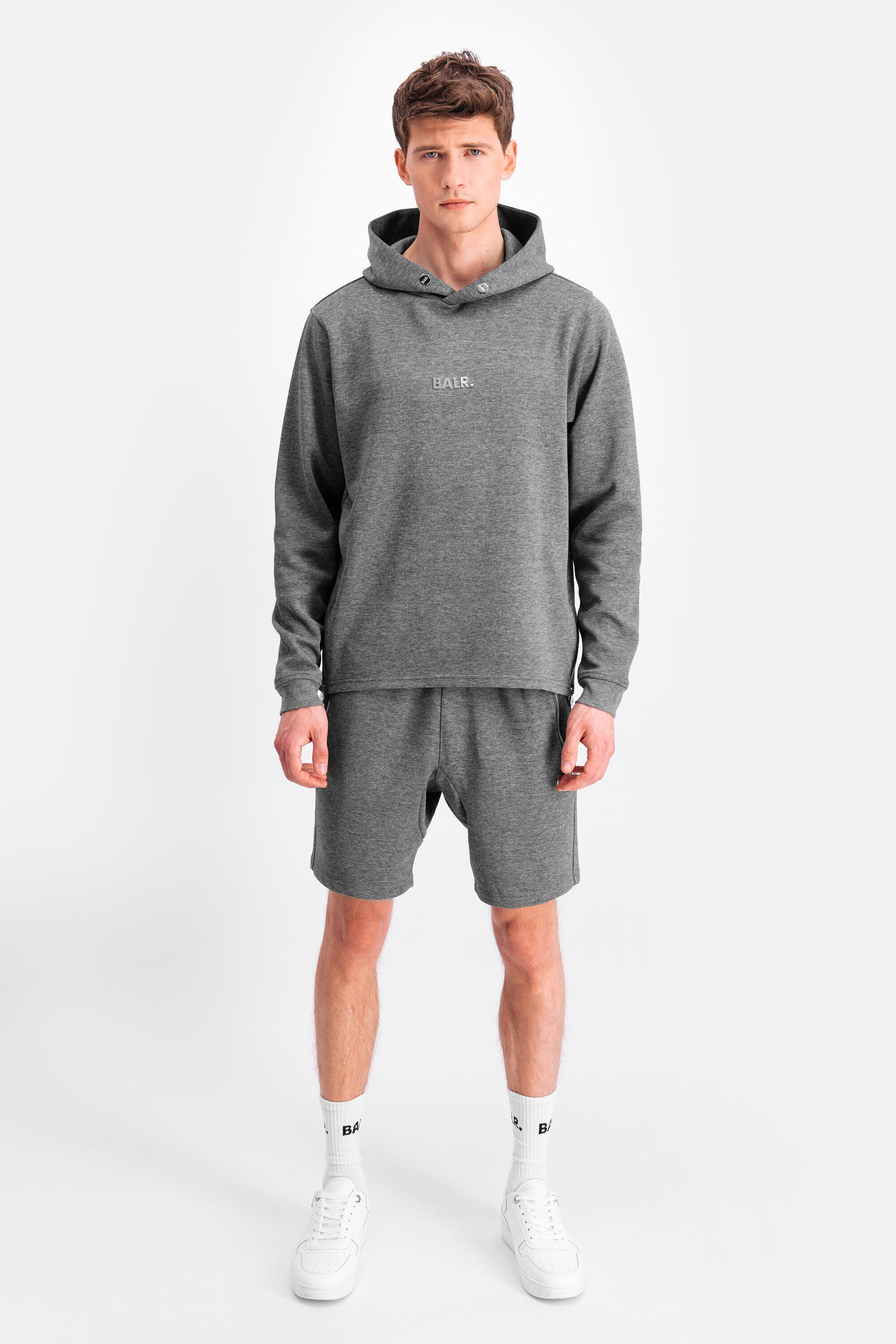 Q-Series Sweat Short Dk Grey Heather – BALR.