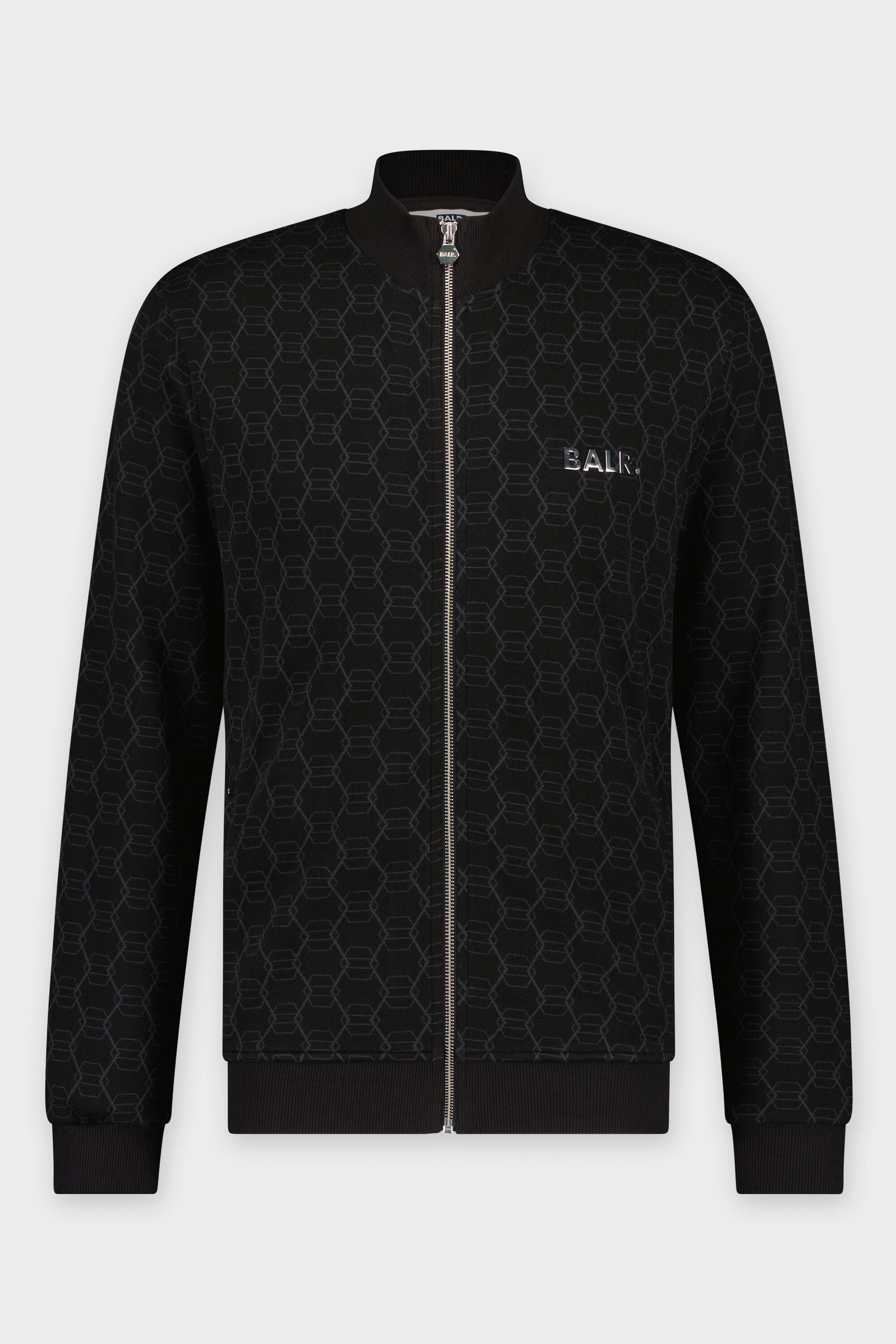 Brooklyn Regular Jacquard Hex. Track Jacket Jet Black – BALR.