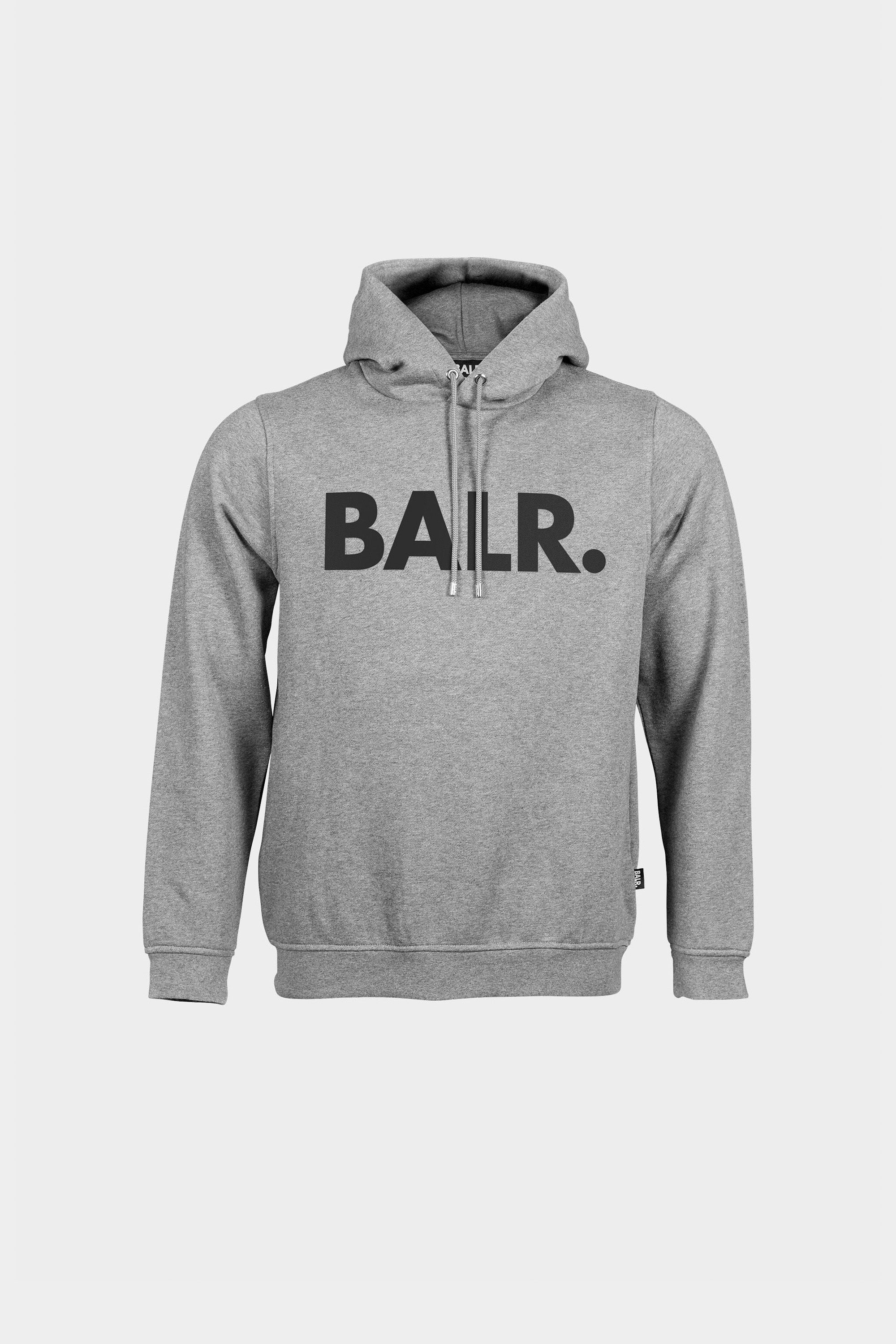 BALR. Marca Straight Sudadera con capucha dk gris brezo