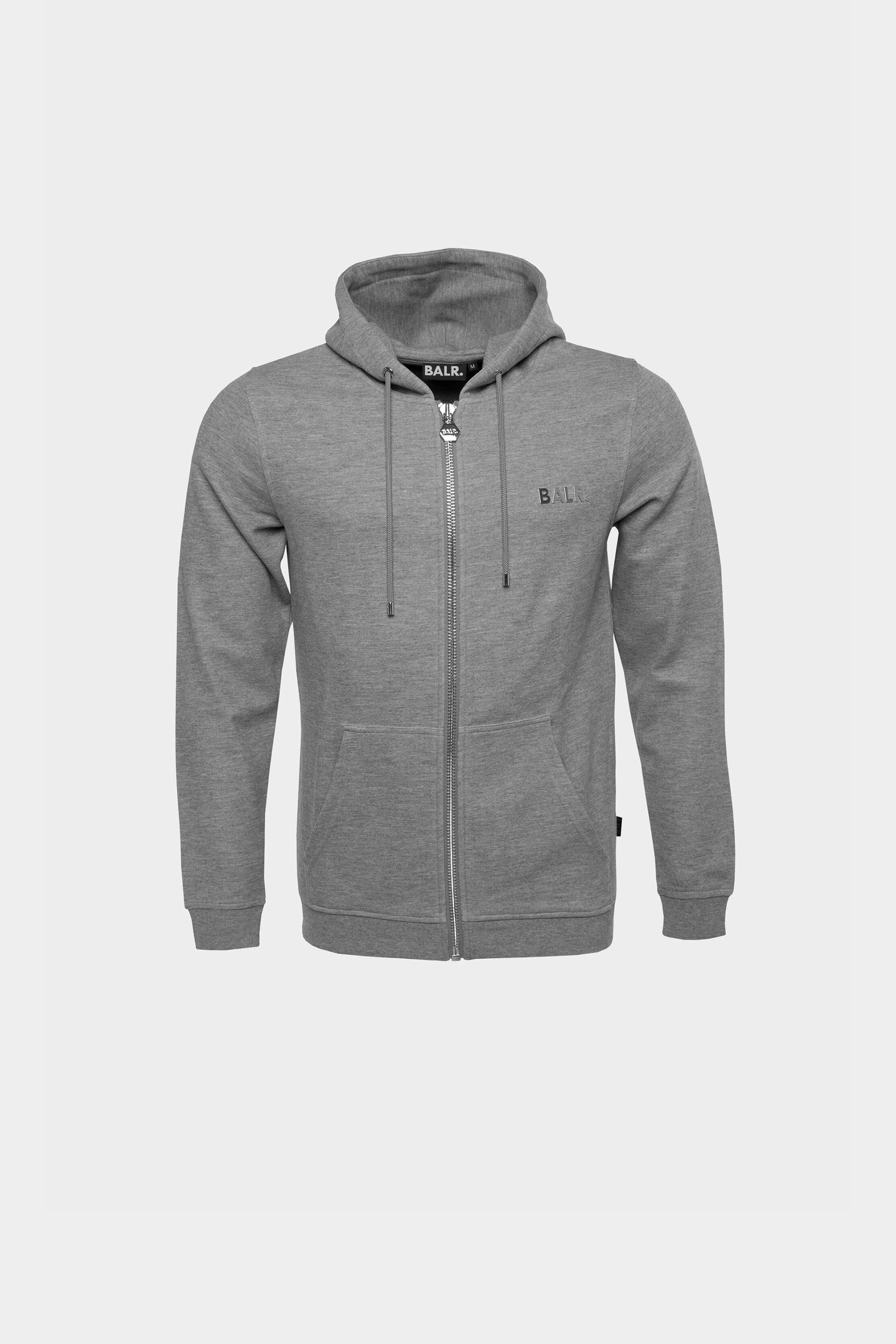 BALR. Serie Q Straight Sudadera conquistada Dk Gray Heather