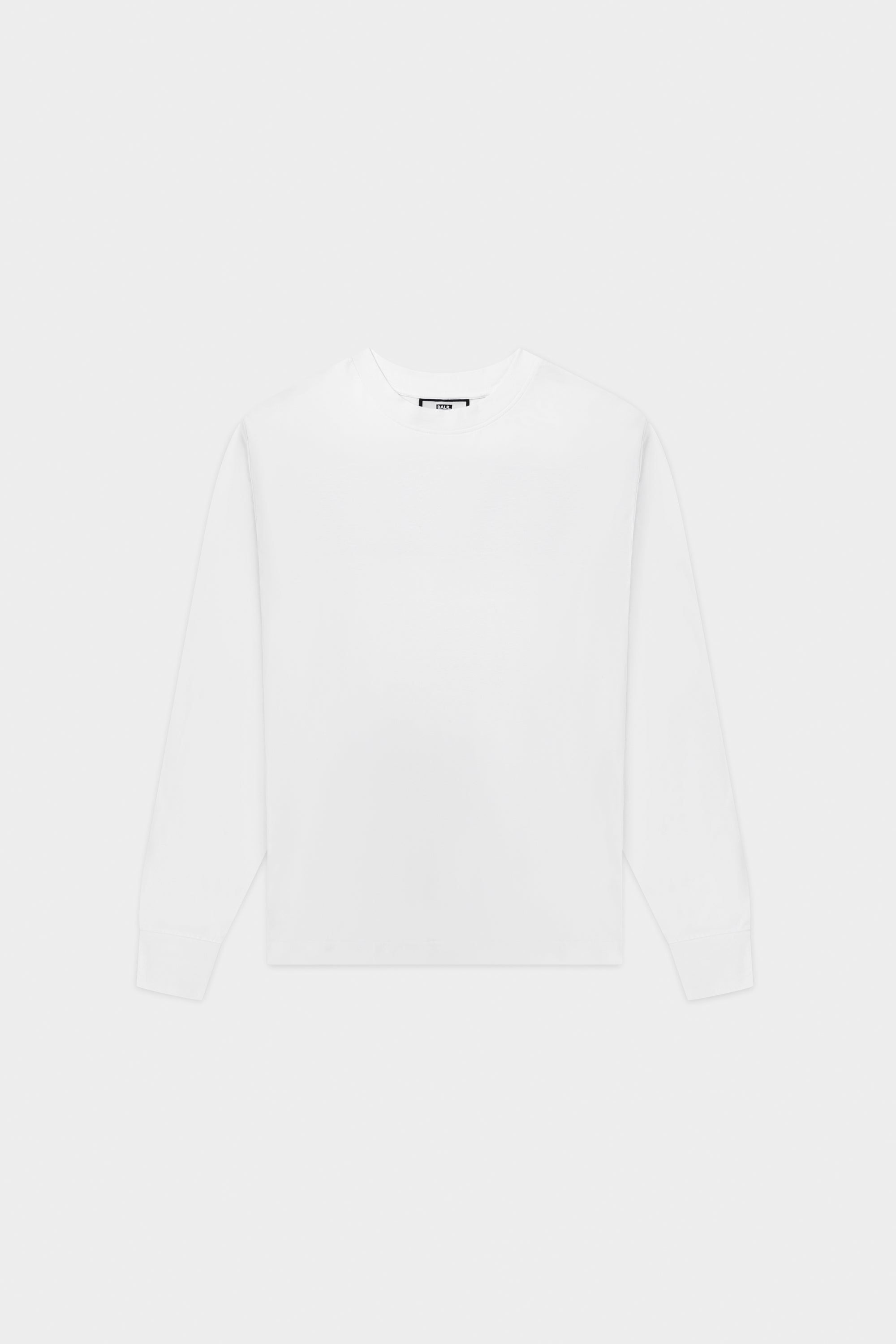 Game Day Box Fit Langarm T-Shirt Bright White