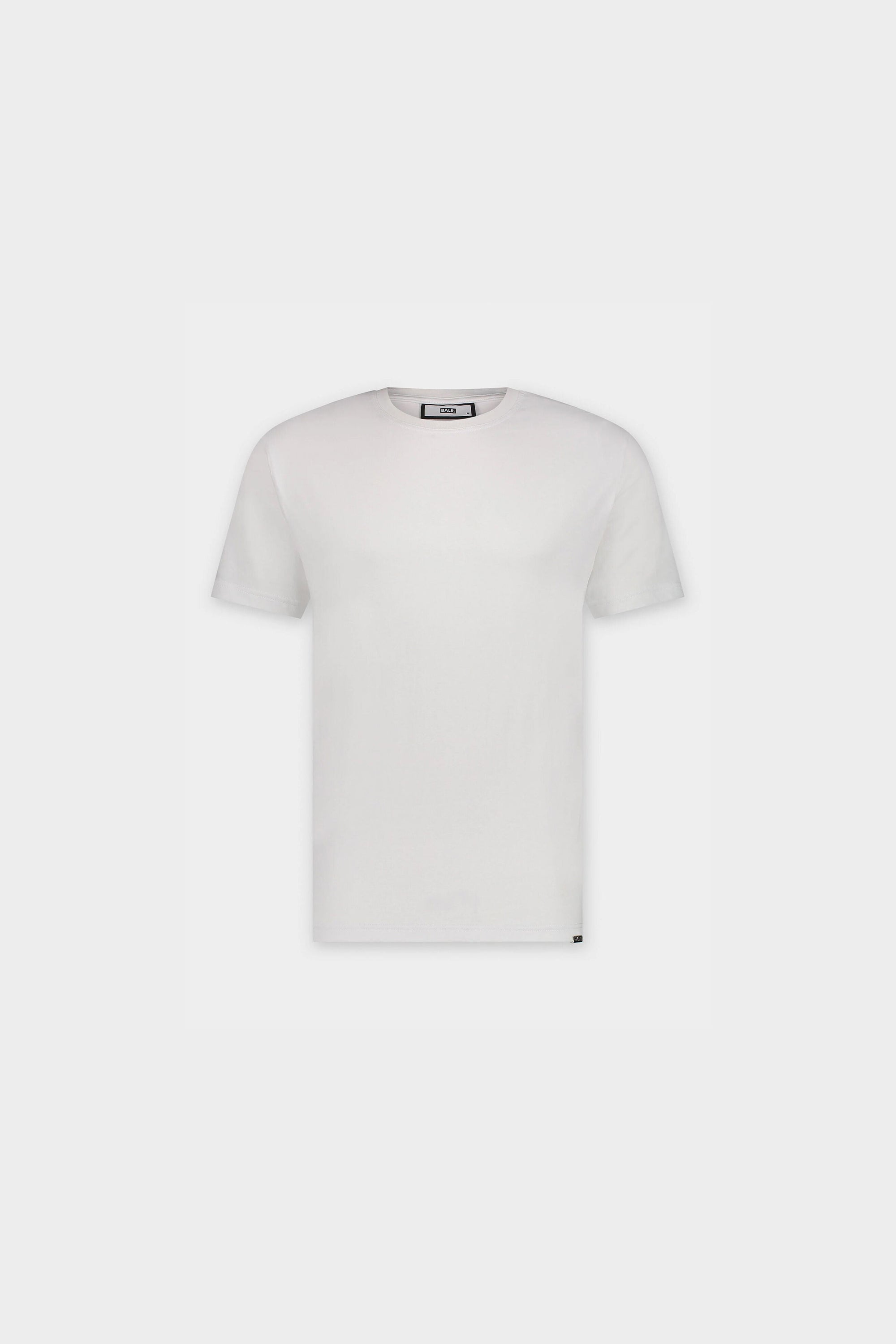 BALR. Classic Metal Clip Straight Fit T-Shirt Bright White