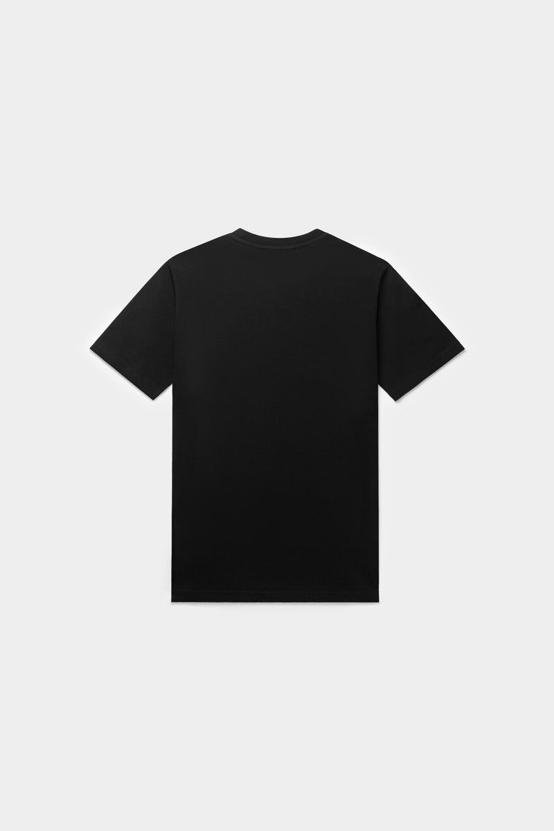 Brand Straight T-shirt Jet Black