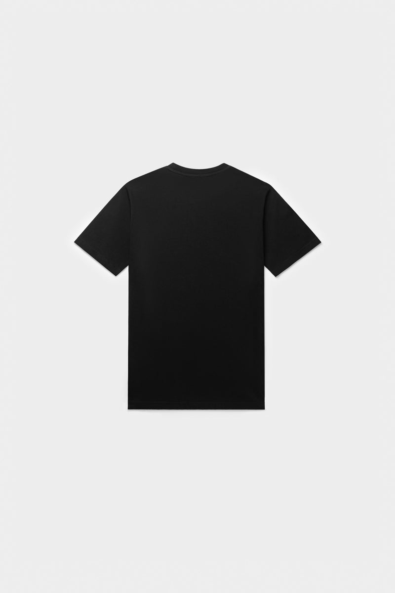 Brand Straight T-Shirt Jet Black