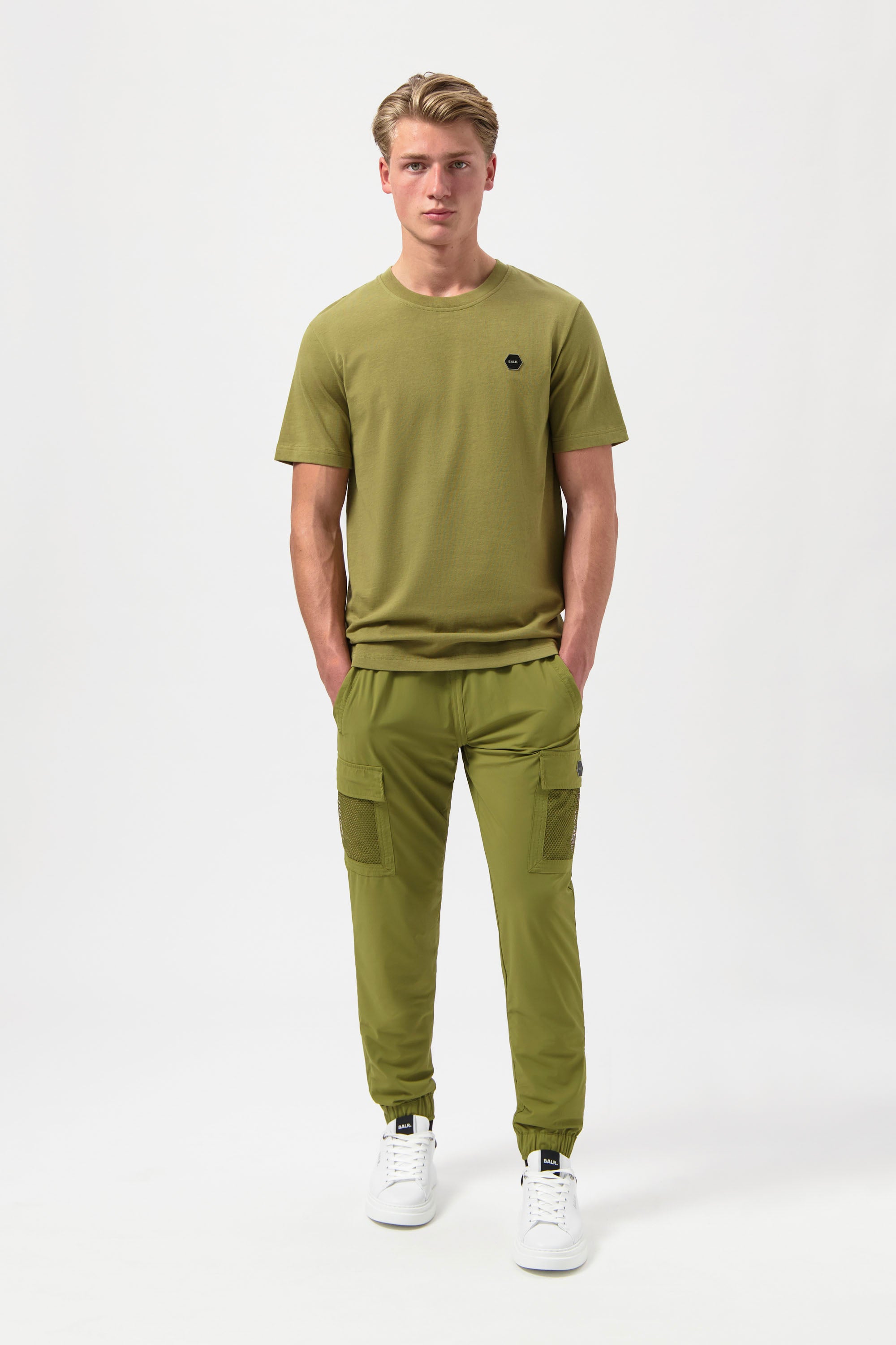 Hexline Regular Fit T-Shirt Sphagnum