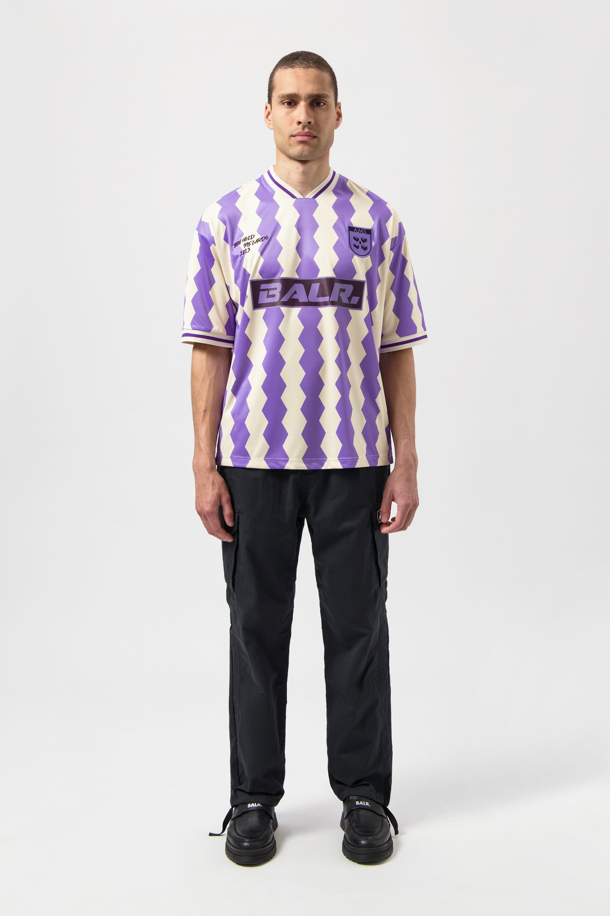 The Club Box Fit Jersey White Swan/Paisley Purple