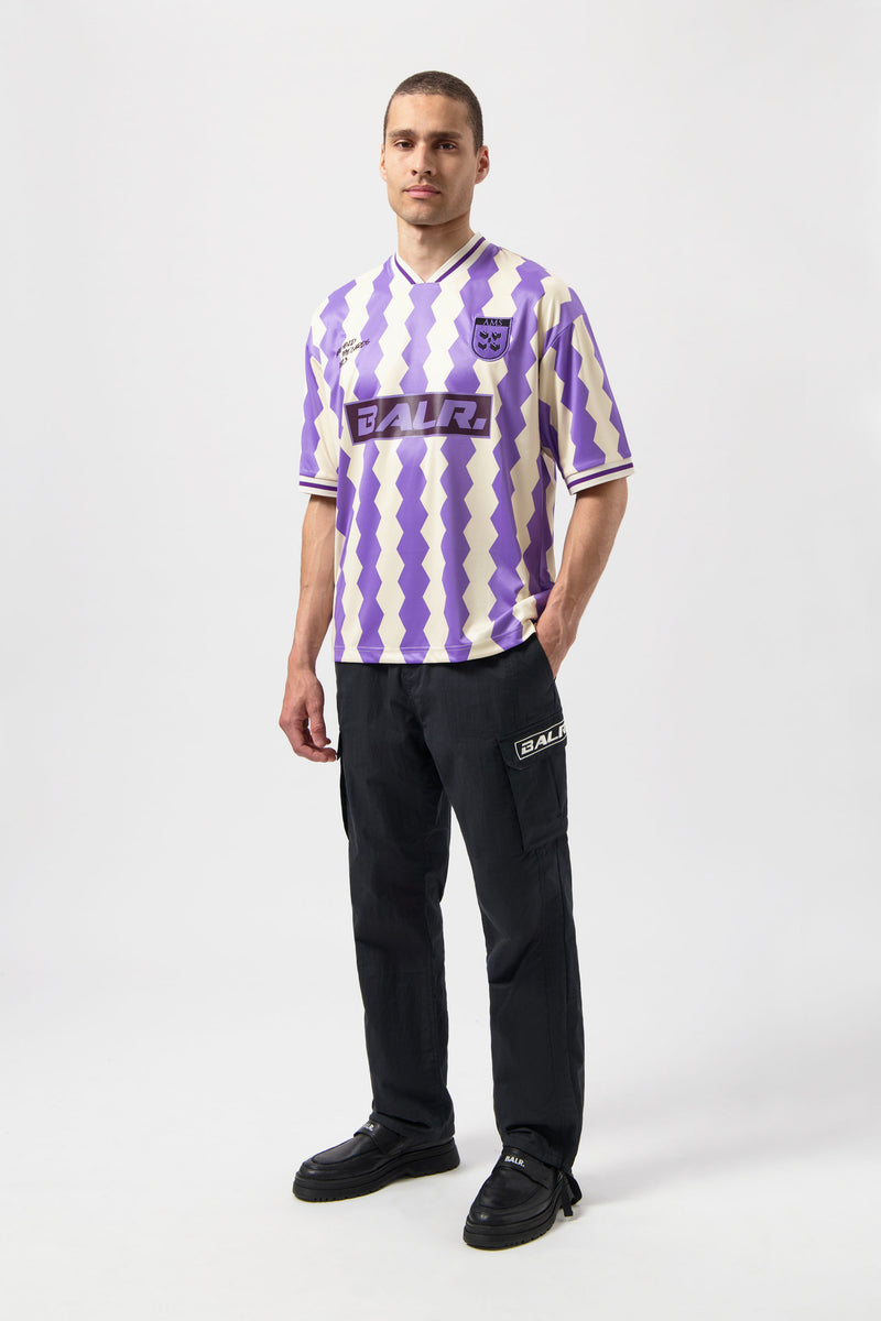 The Club Box Fit Jersey White Swan/Paisley Purple