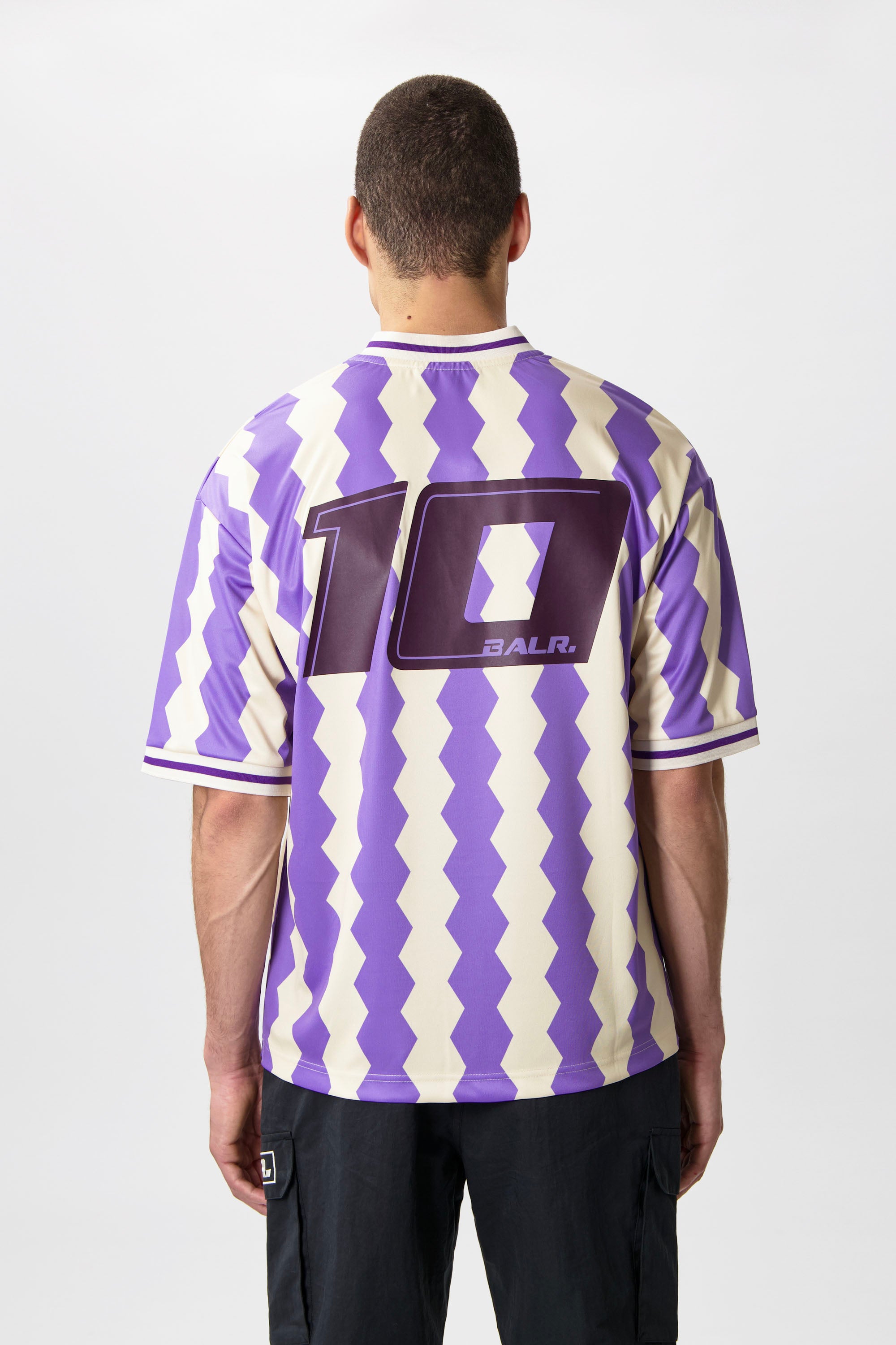 The Club Box Fit Jersey White Swan/Paisley Purple