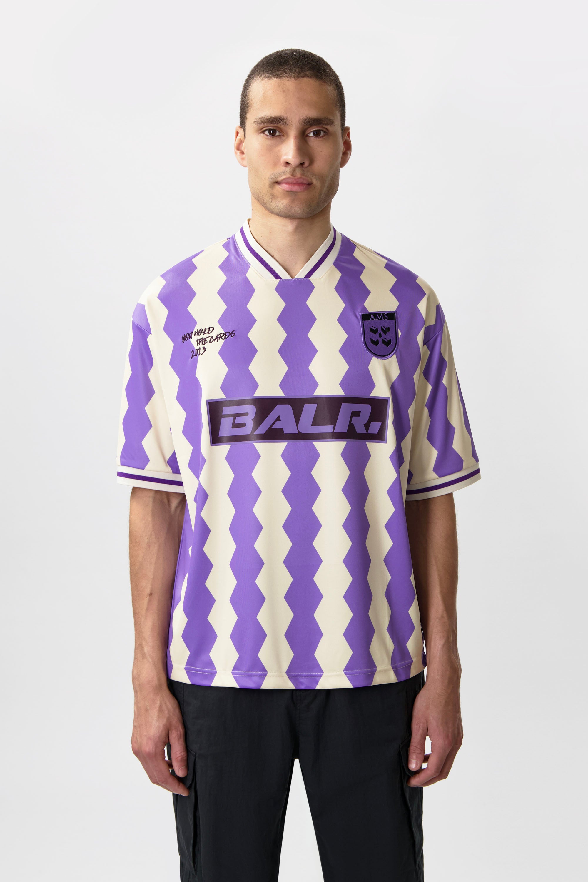 The Club Box Fit Jersey White Swan/Paisley Purple