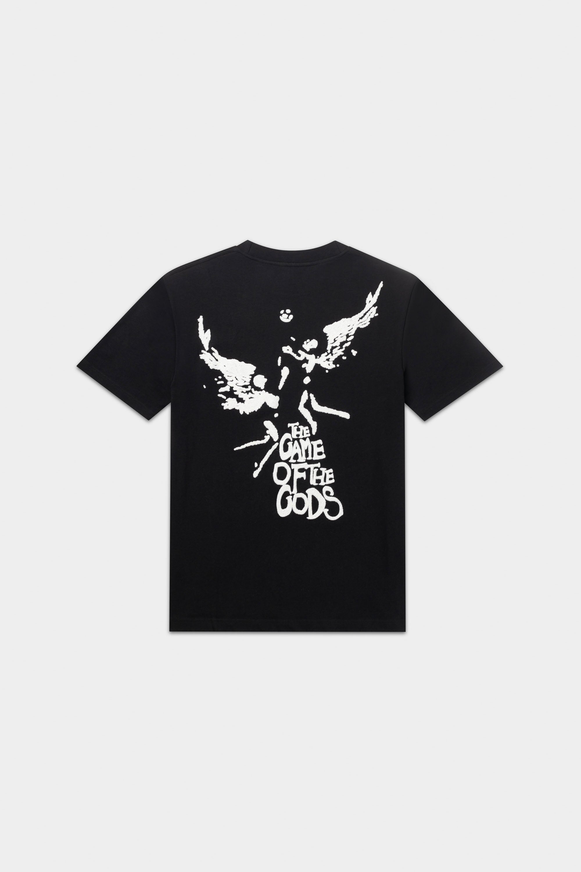 Game of the Gods Graffiti Box Fit T-shirt Jet Black