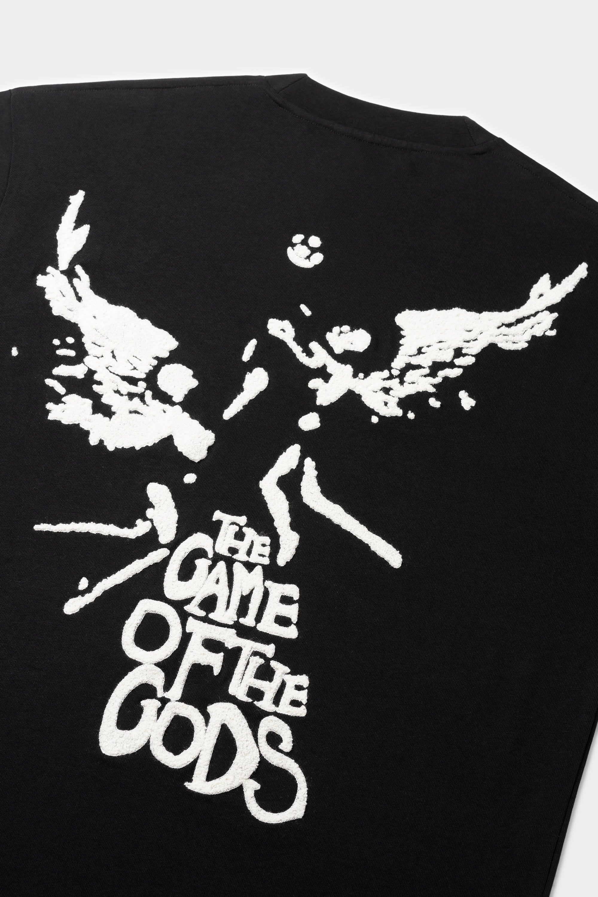 Game of the Gods Graffiti Box Fit T-shirt Jet Black