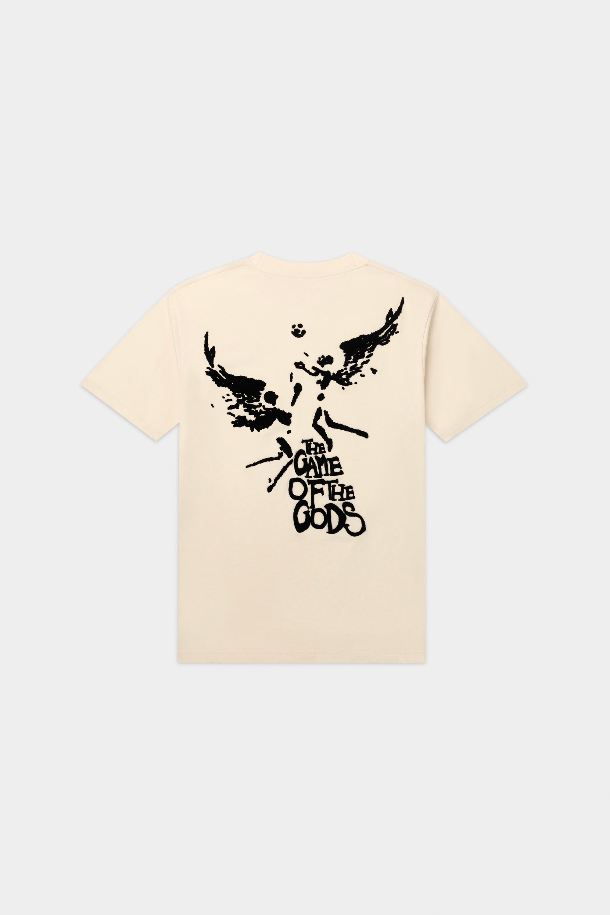 Game of the Gods Pintada Box Fit Camiseta White Swan