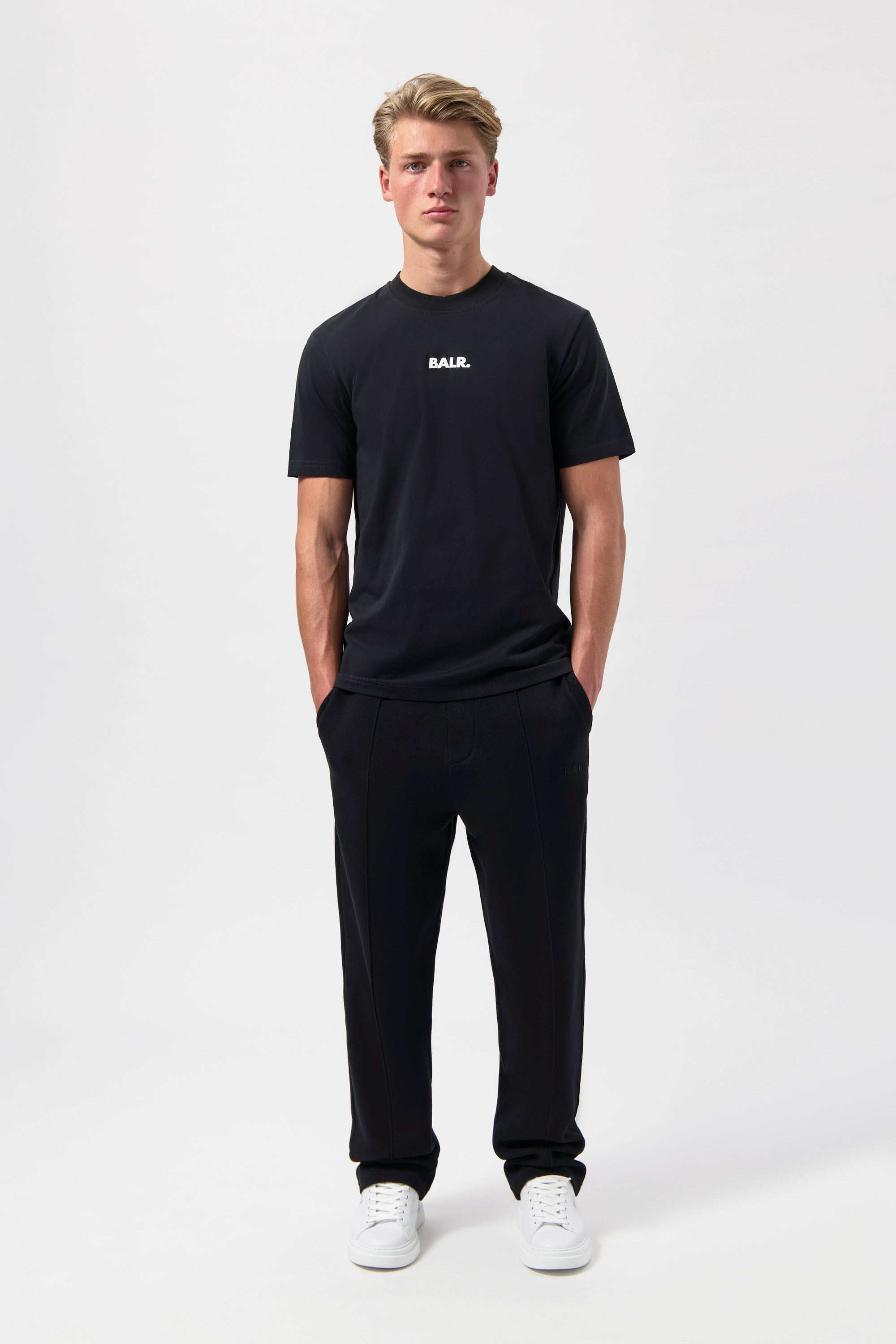 BALR. Estadio Regular Fit Camiseta Jet Black