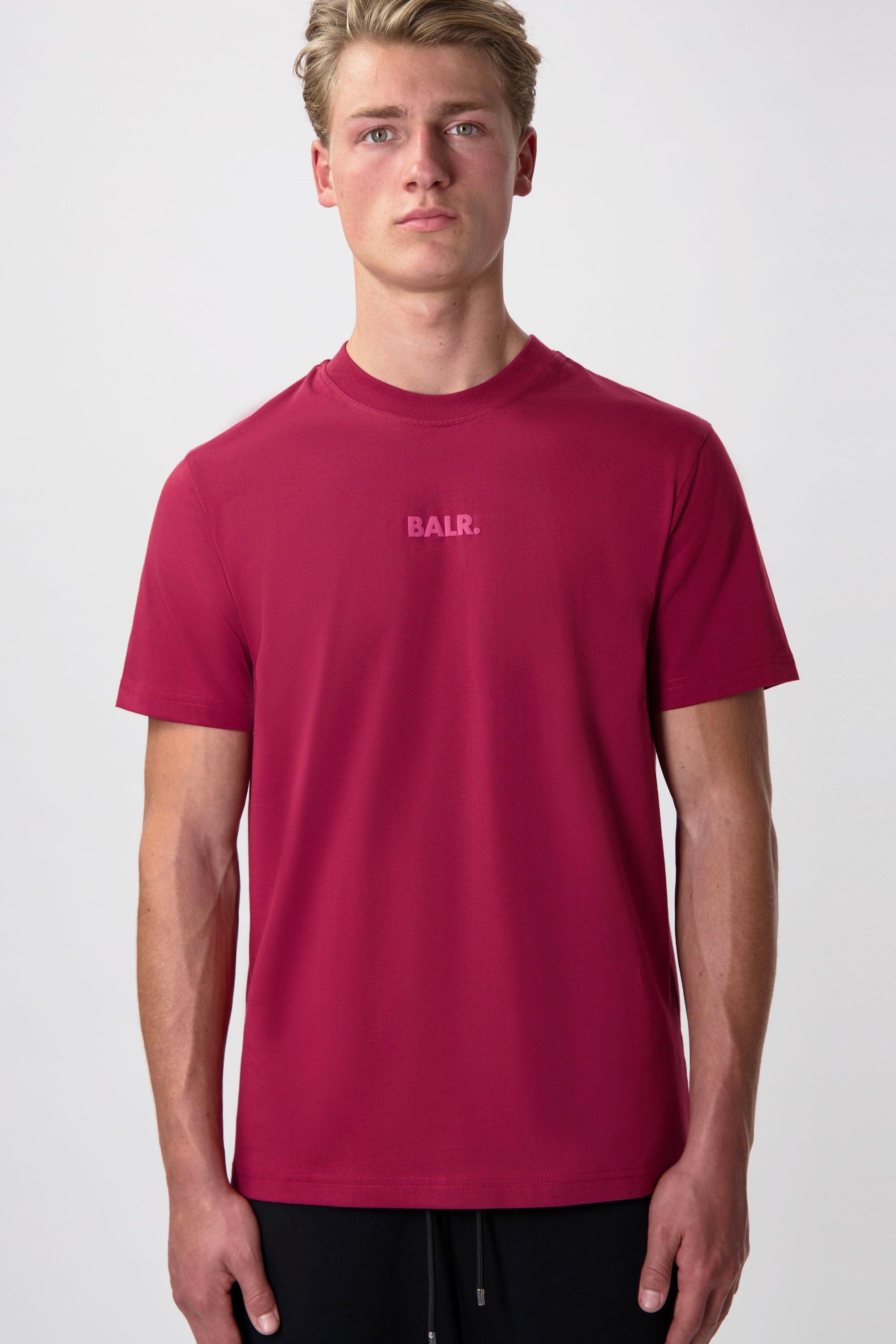 BALR. Stadium Regular Fit T-Shirt Tibetian Red