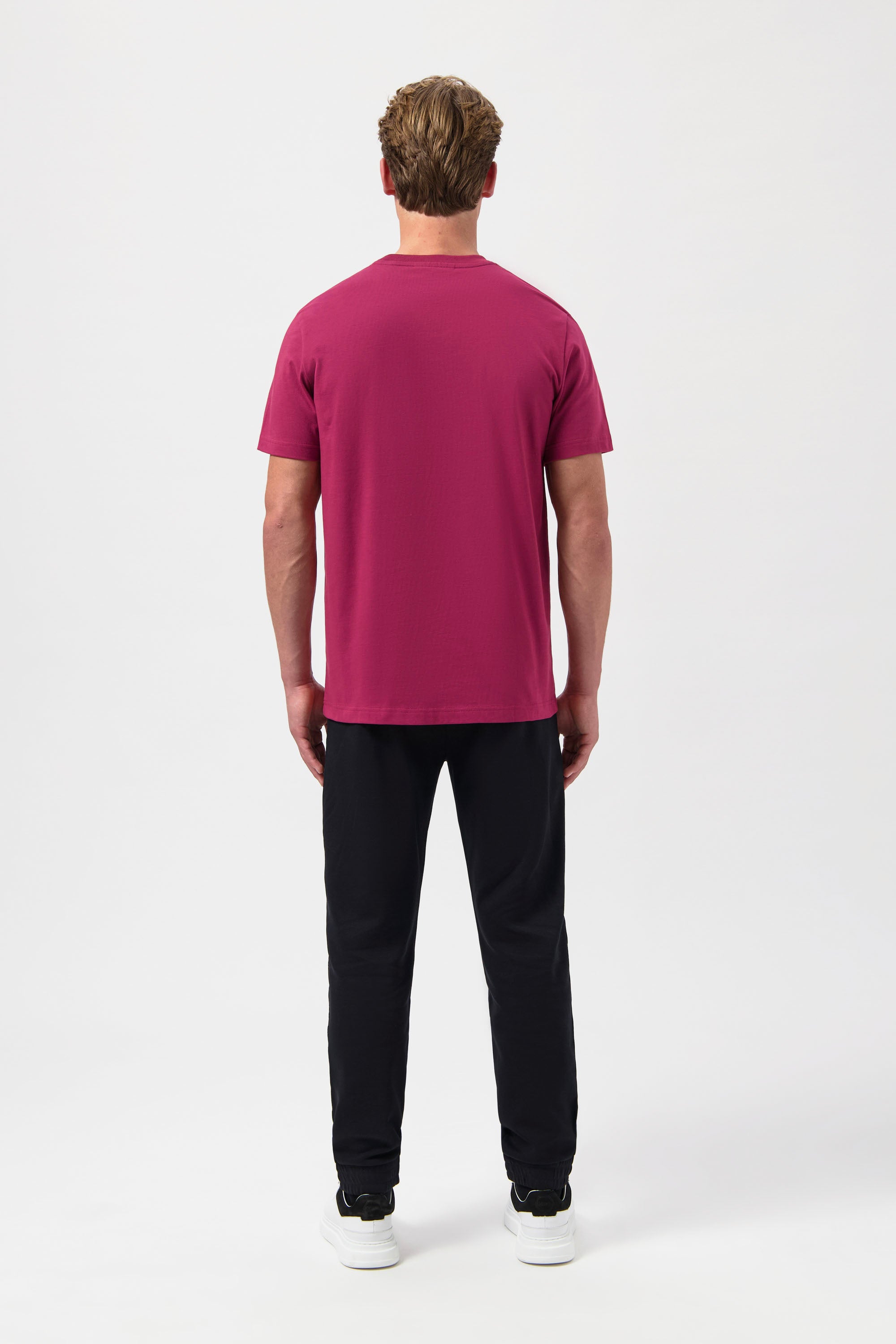 BALR. Monogram Embro Regular Fit T-Shirt Tibetian Red