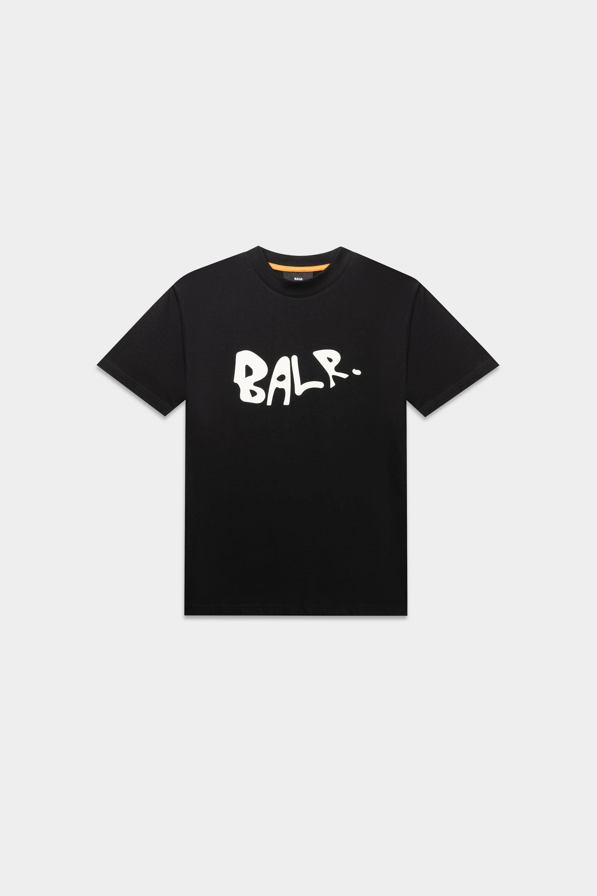 BALR. Graffiti de logotipo Box Fit Camiseta Jet Black