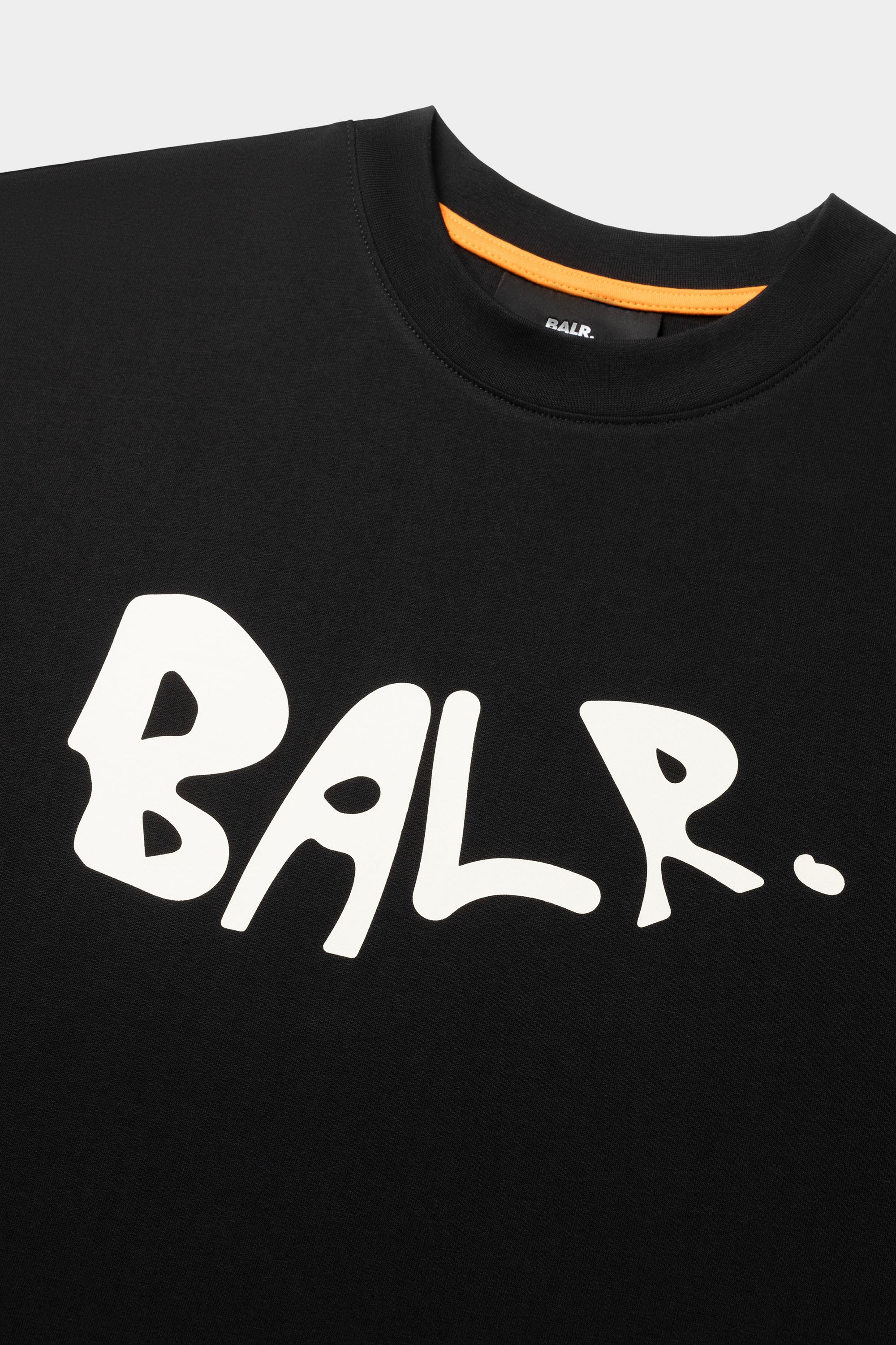 BALR. Logo Graffiti Box Fit T-Shirt Jet Black