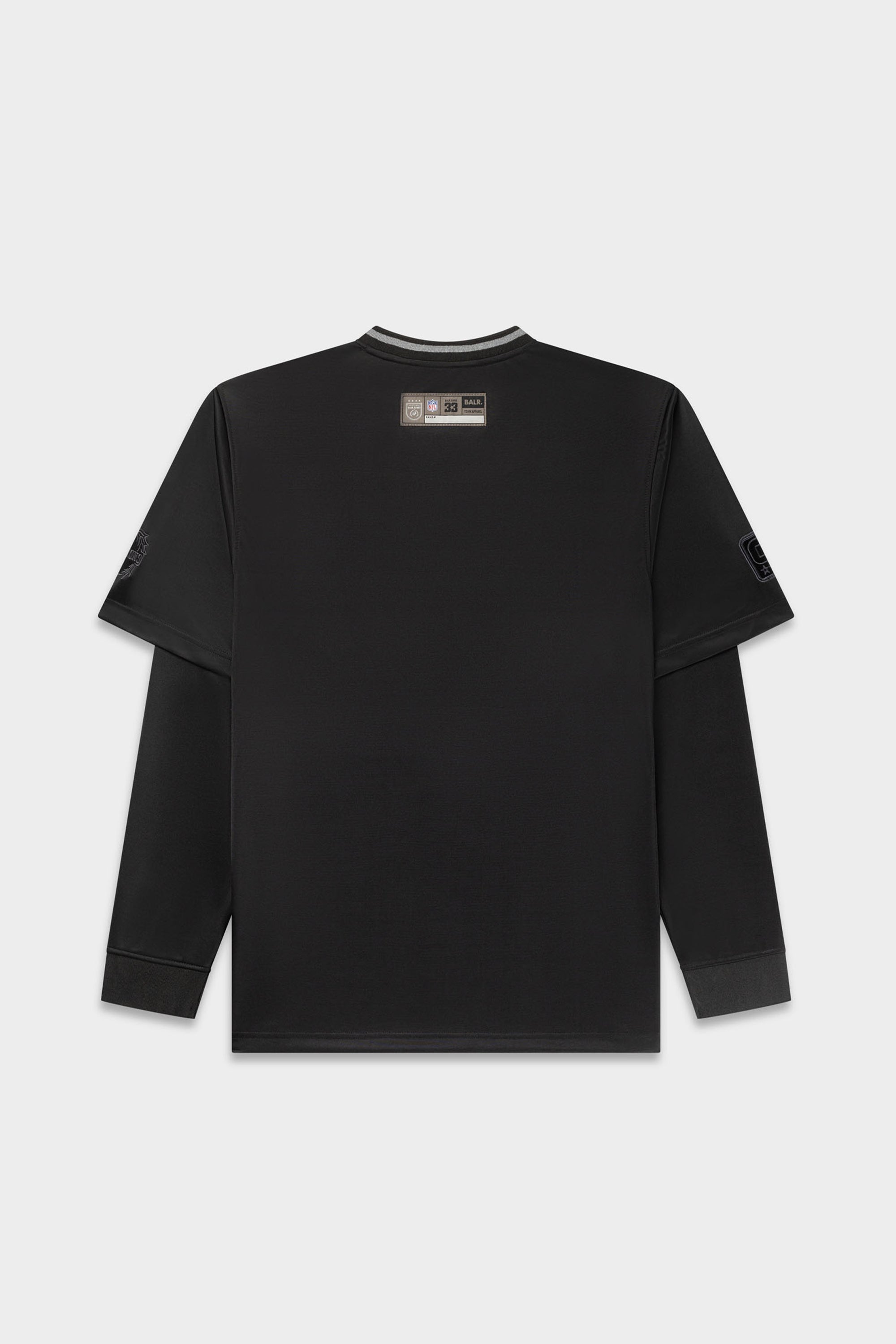 NFL x BALR. Relaxed Football Jersey Jet Black