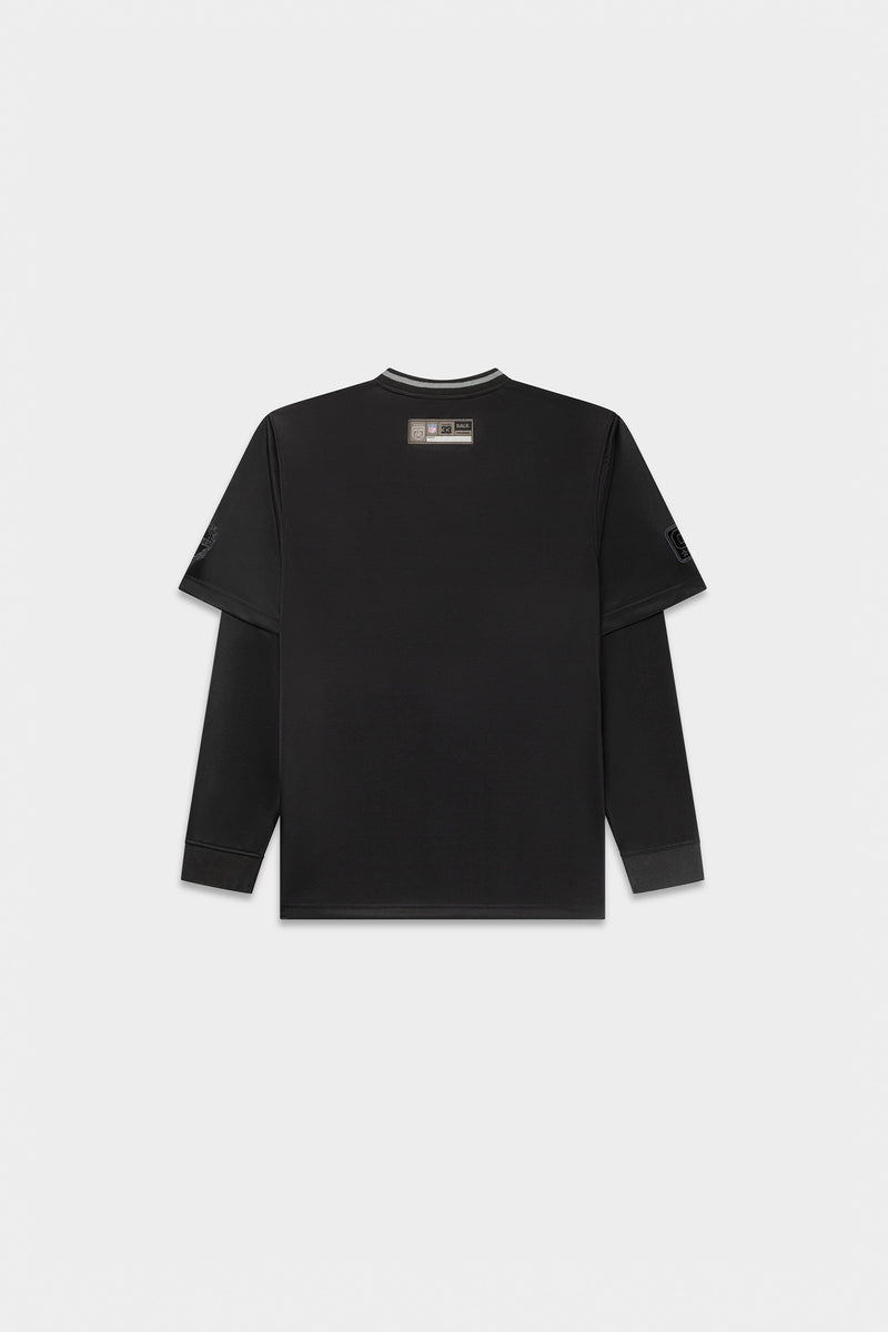 NFL x BALR. Relaxed Football Jersey Jet Black