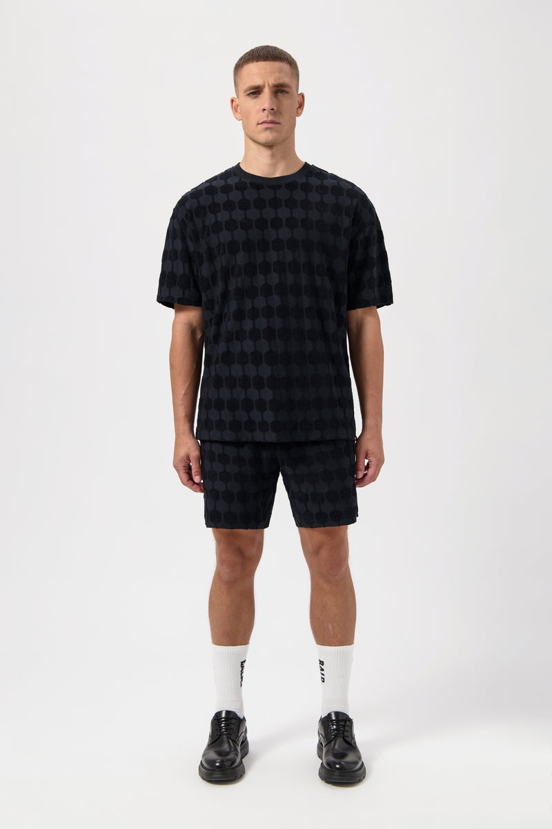 Terry Box T-Shirt Jet Black