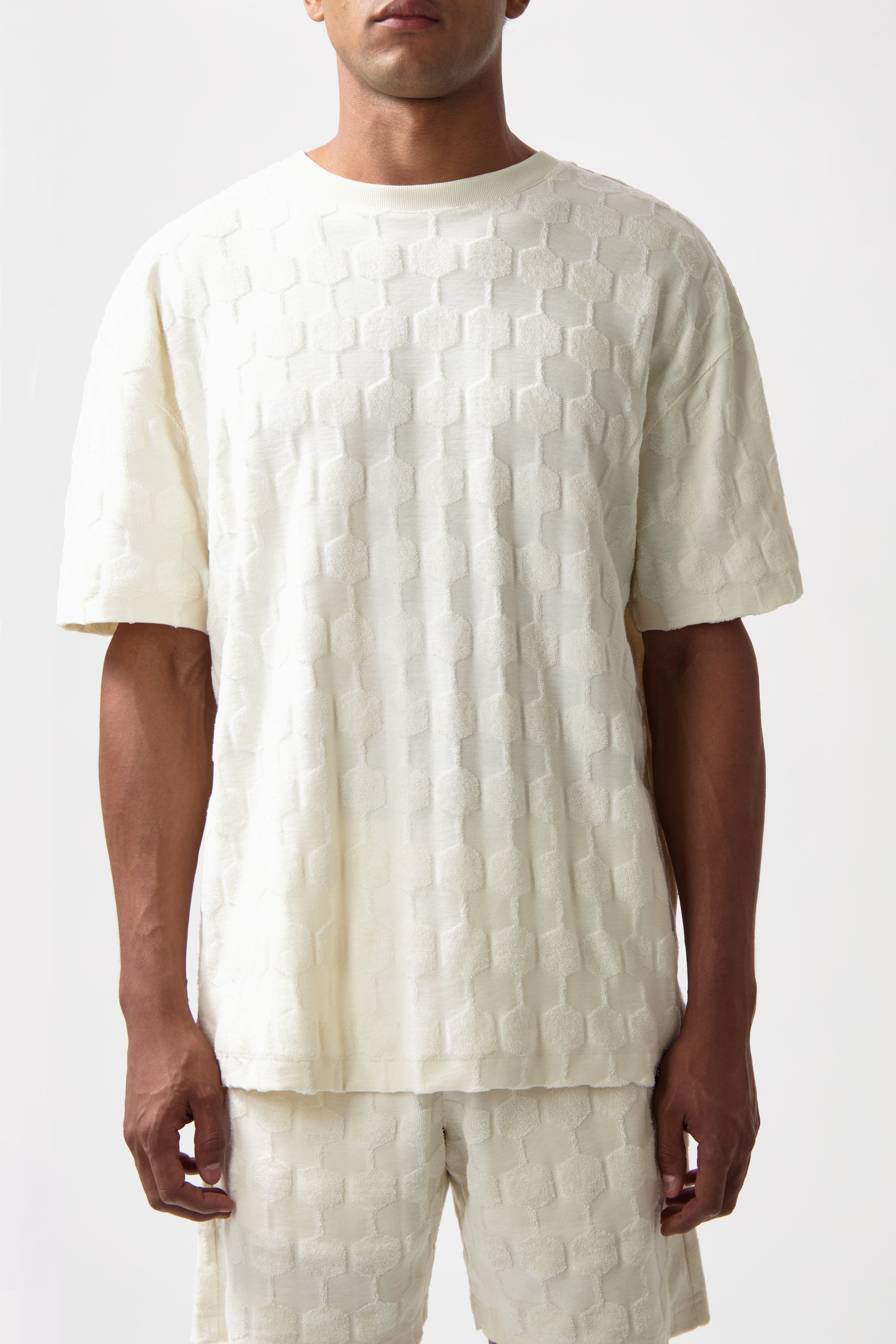 Terry Box T-Shirt Light Beige