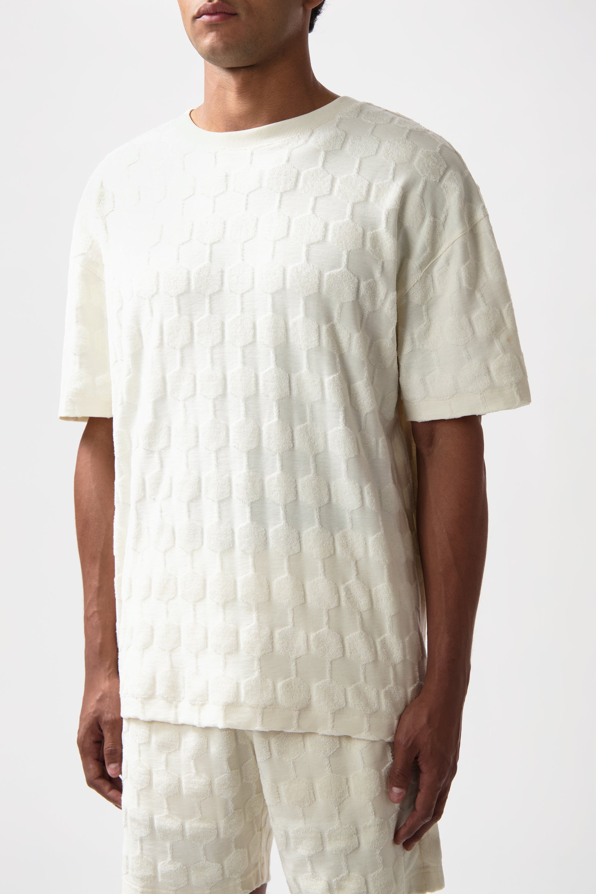 Terry Box T-Shirt Light Beige