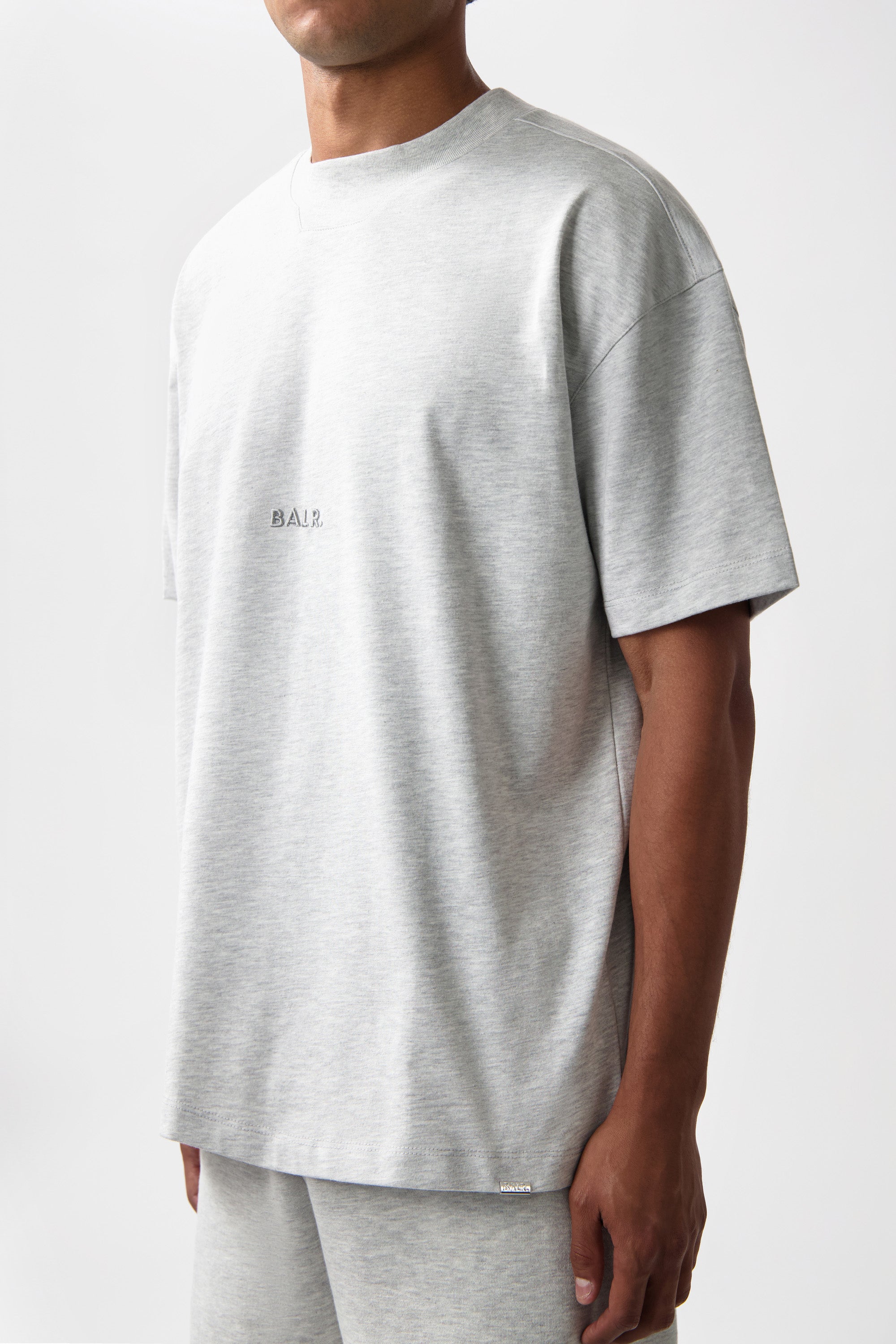 Logo Box T-Shirt Lt Grey Melange