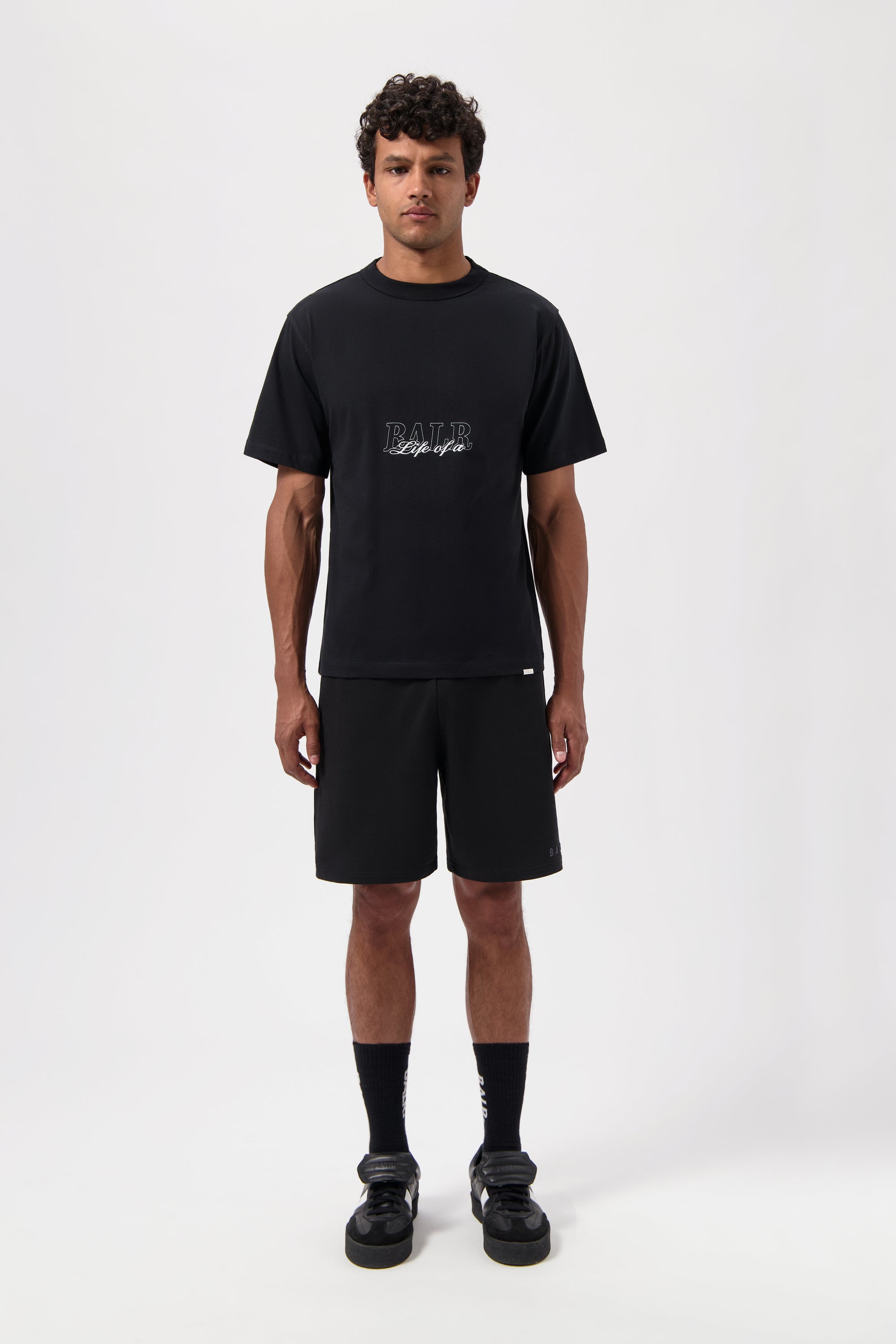 Script T-Shirt Jet Black