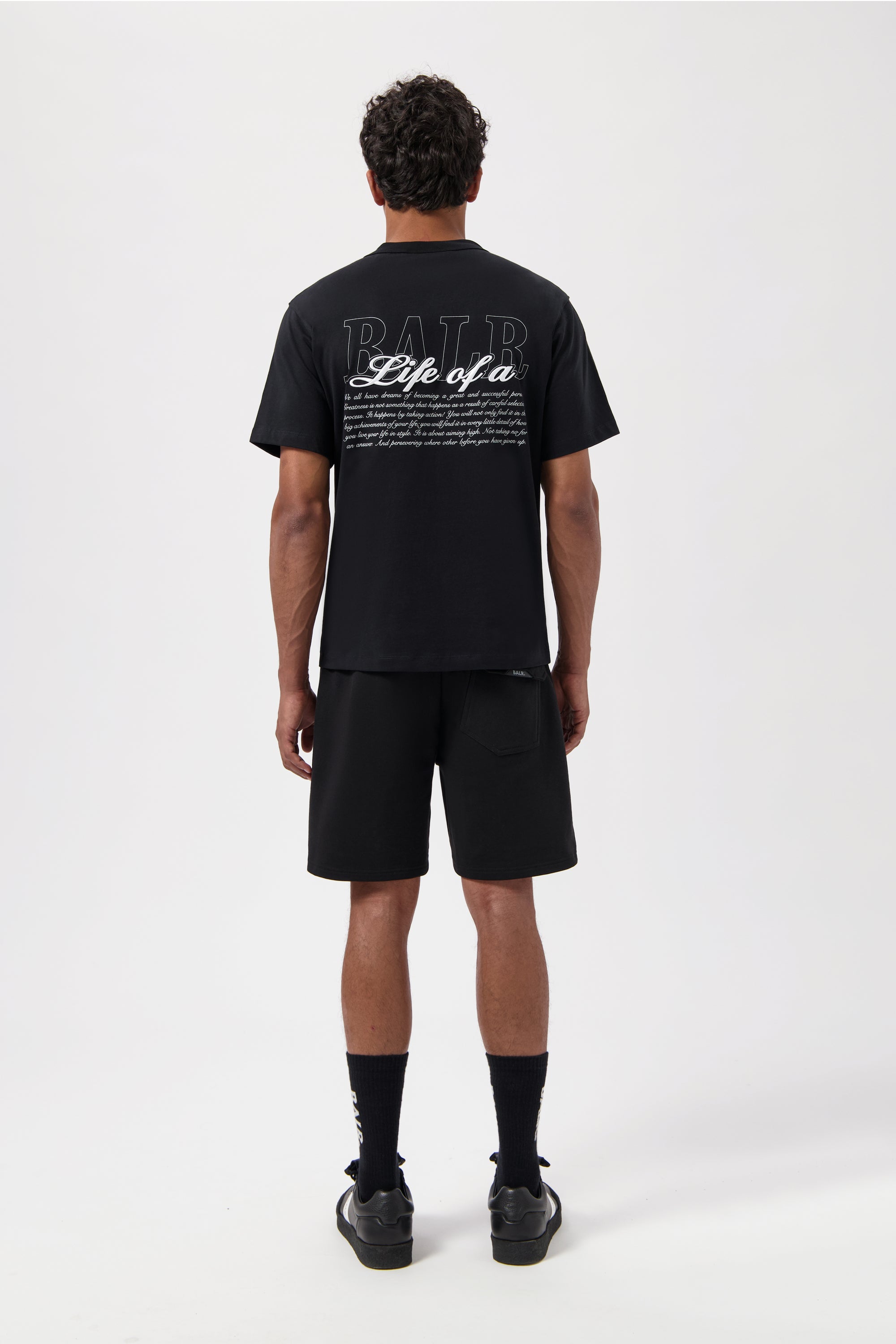 Script T-Shirt Jet Black