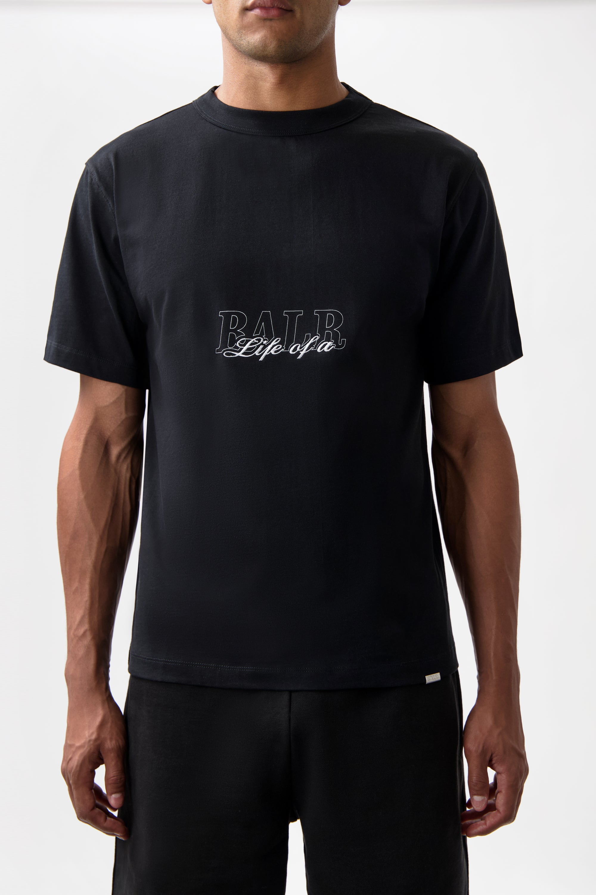 Script T-Shirt Jet Black