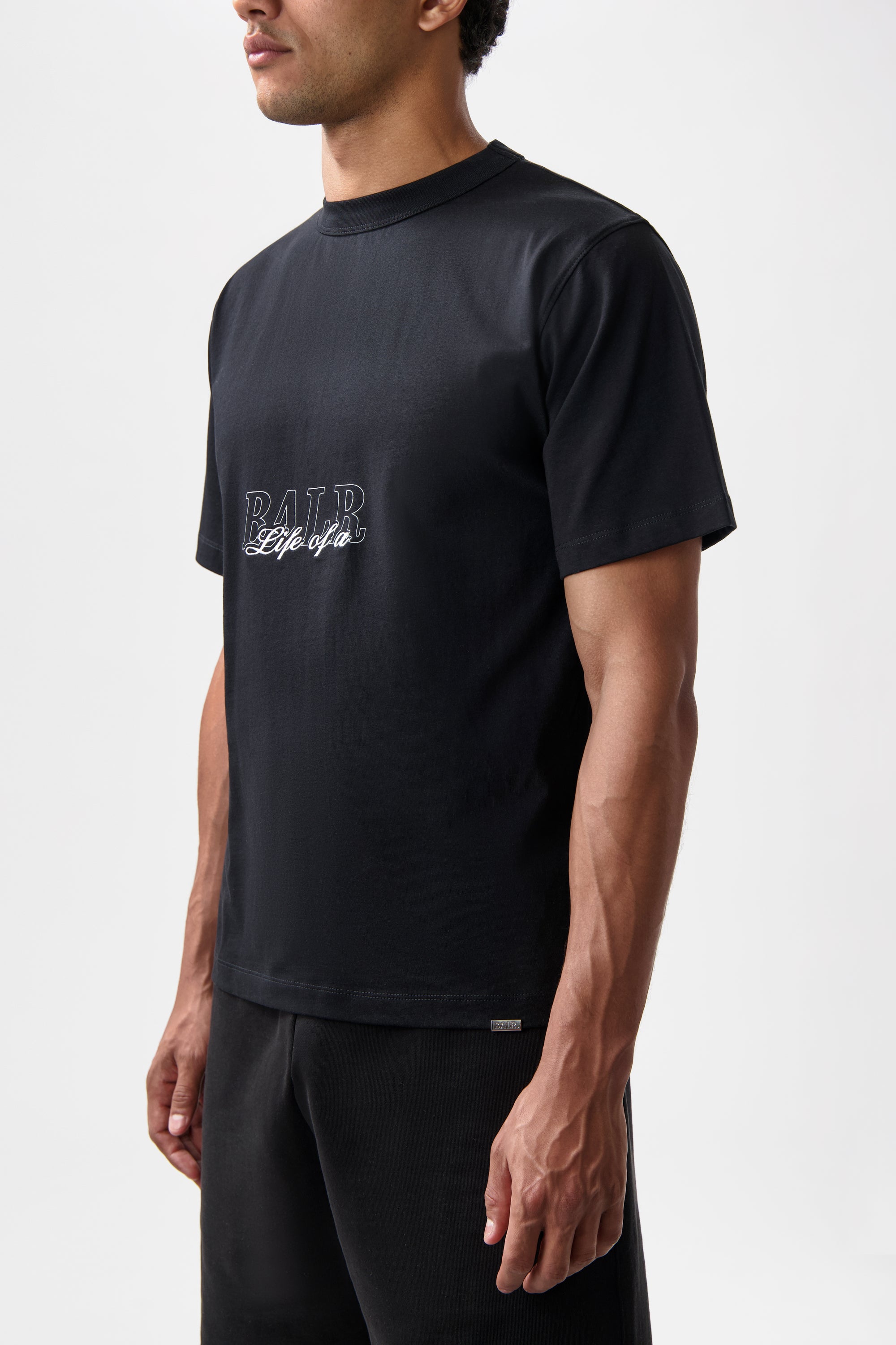 Script T-Shirt Jet Black