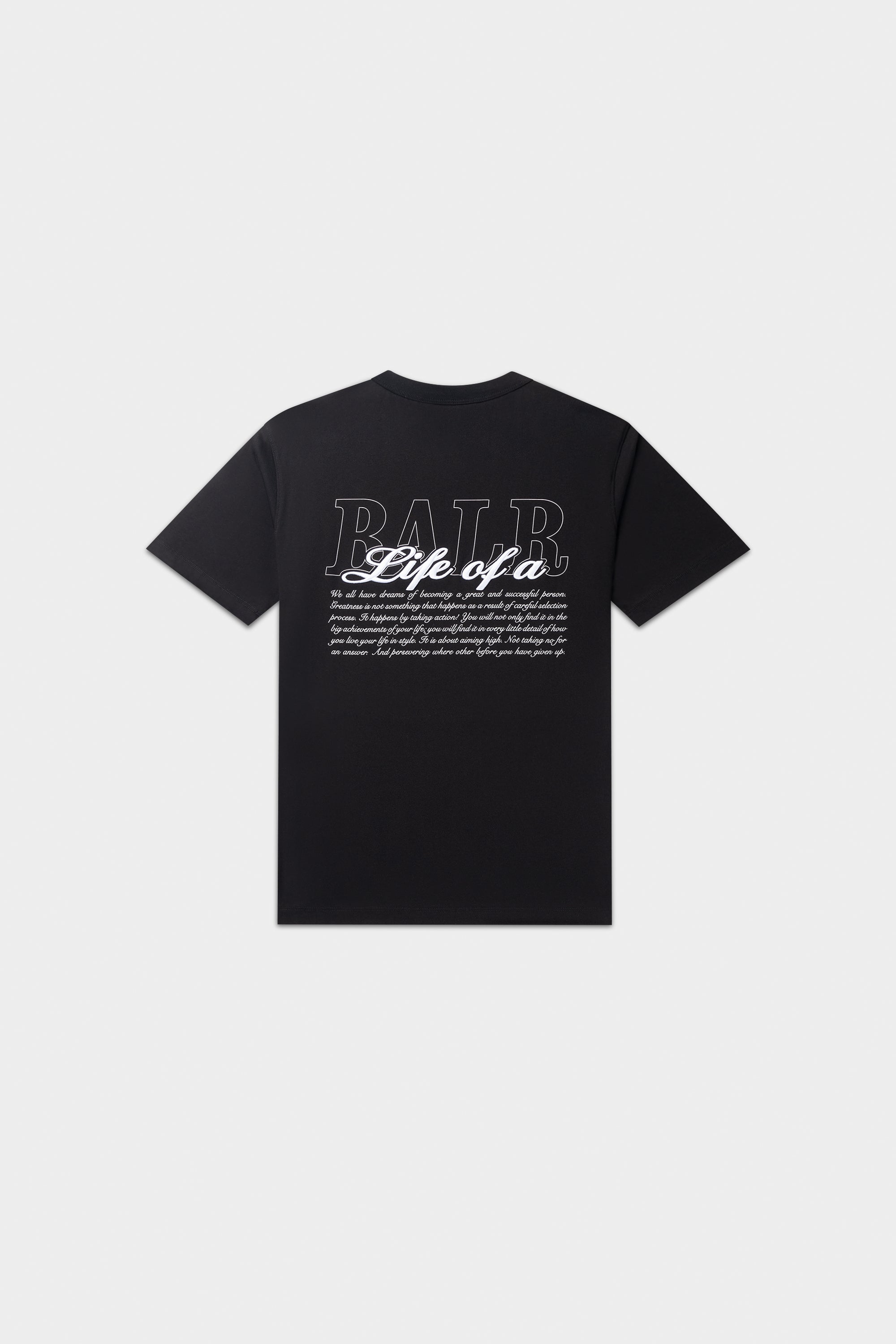 Script T-Shirt Jet Black