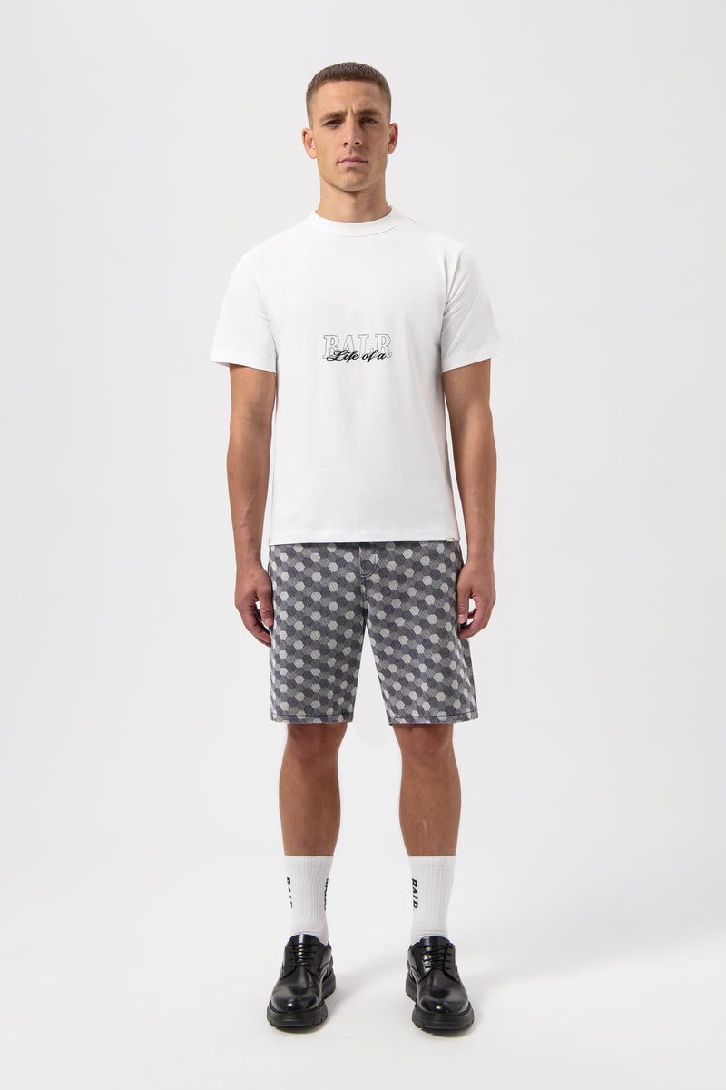 Skript-T-Shirt Bright White