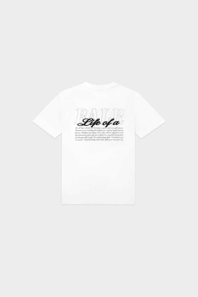 Skript-T-Shirt Bright White