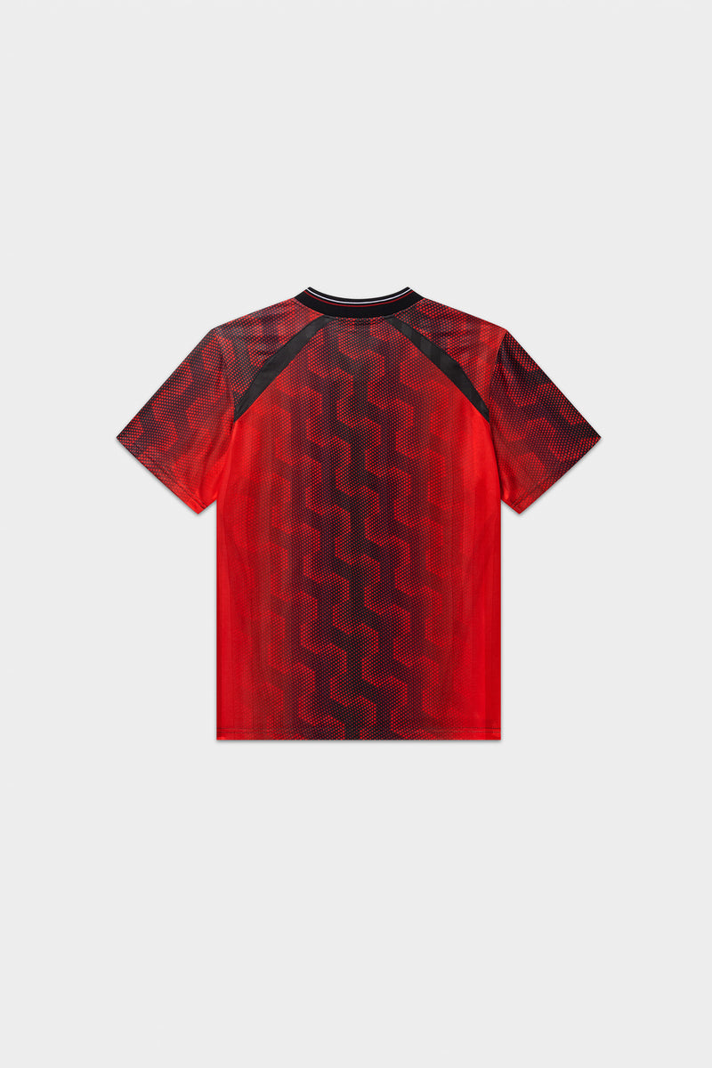 Hex Salsa de jersey de fútbol rojo