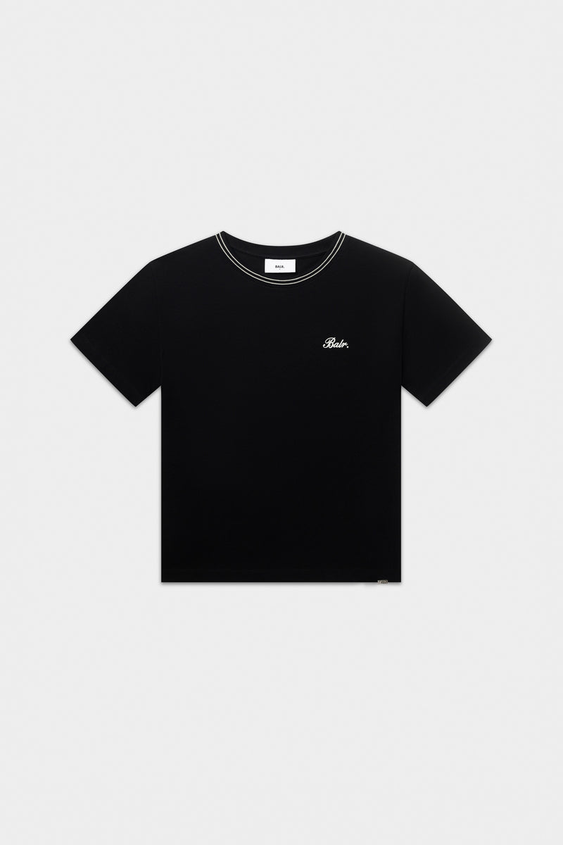 Tape T-Shirt Jet Black