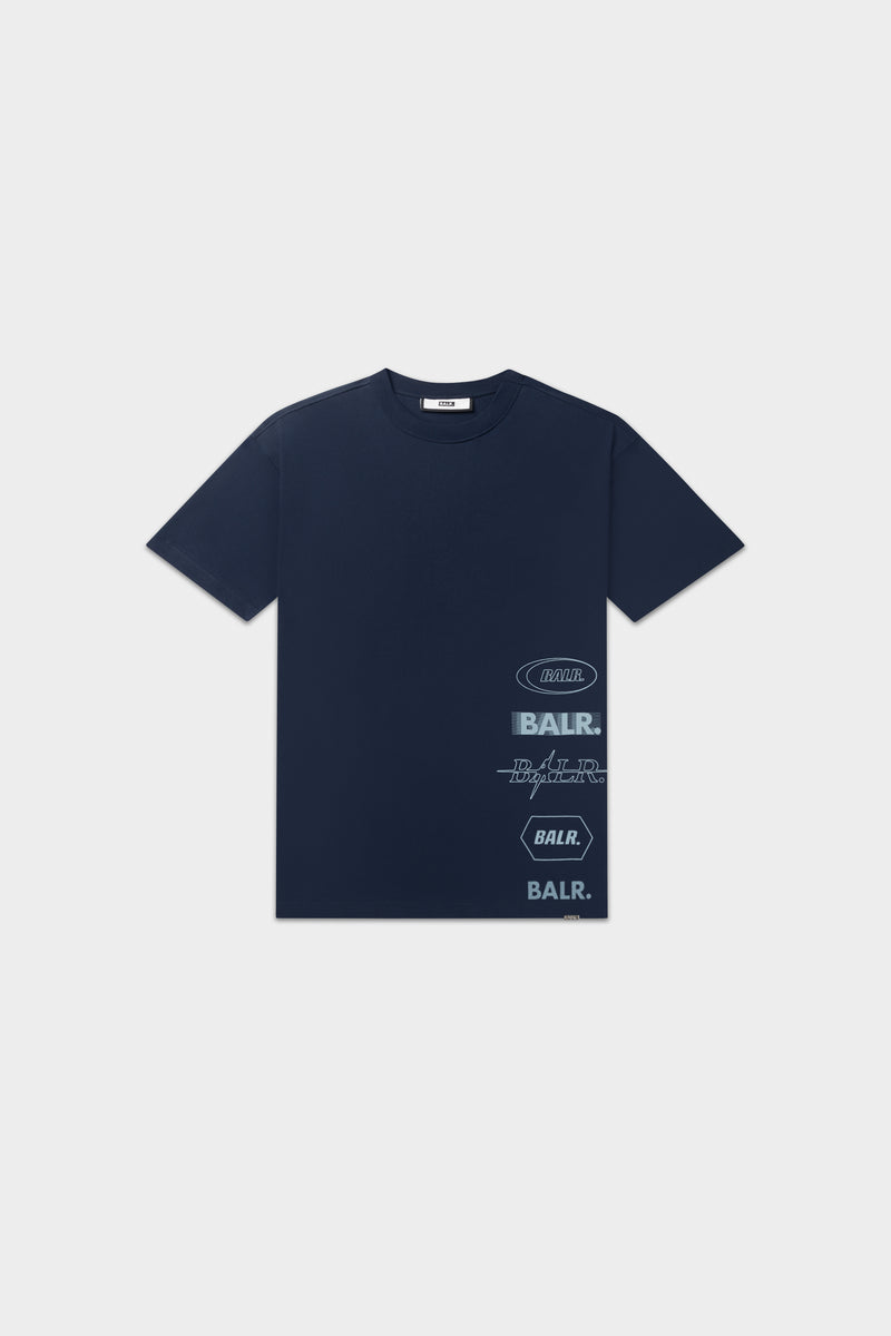 Tags Box T-Shirt Space Navy