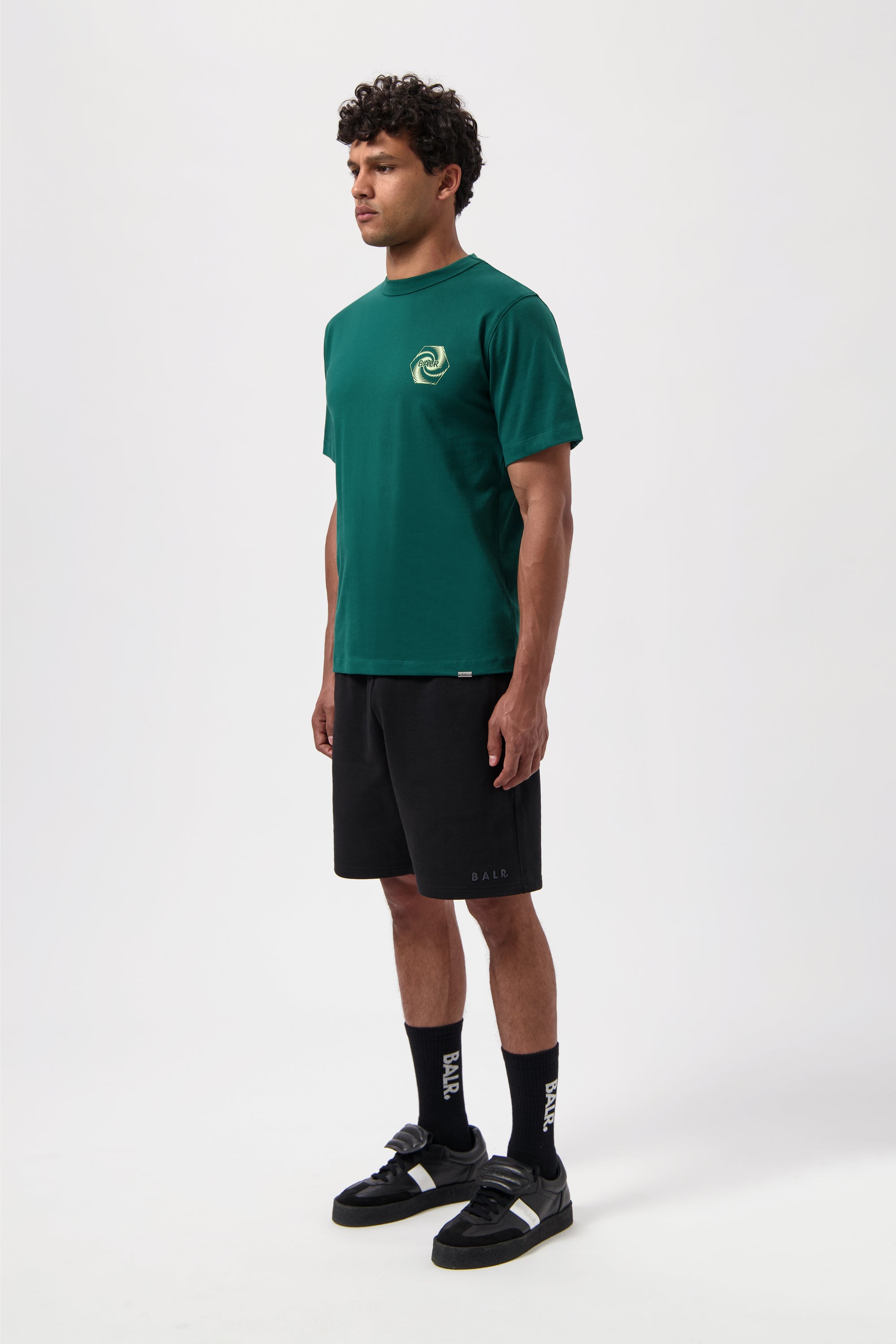 Wirbel-T-Shirt Botanical Green