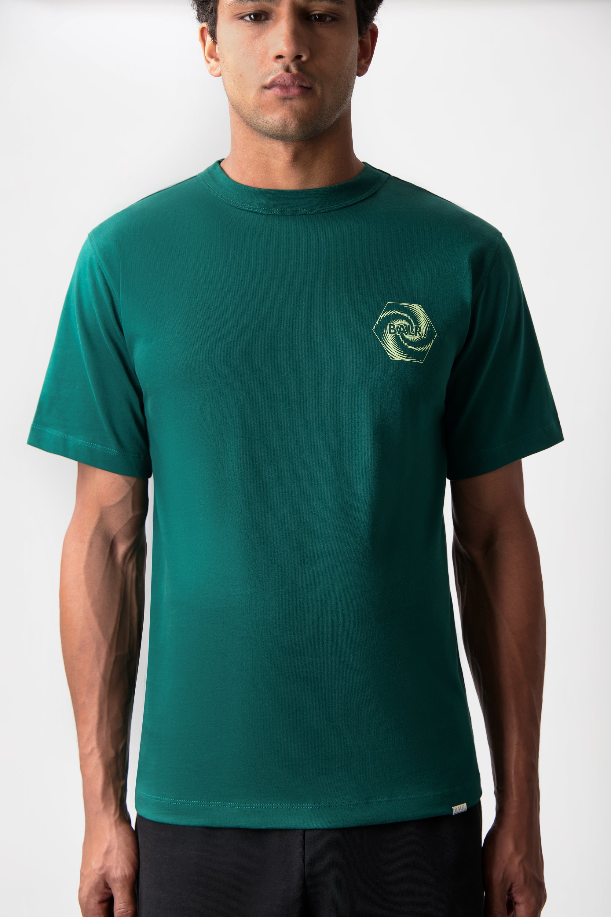 Wirbel-T-Shirt Botanical Green