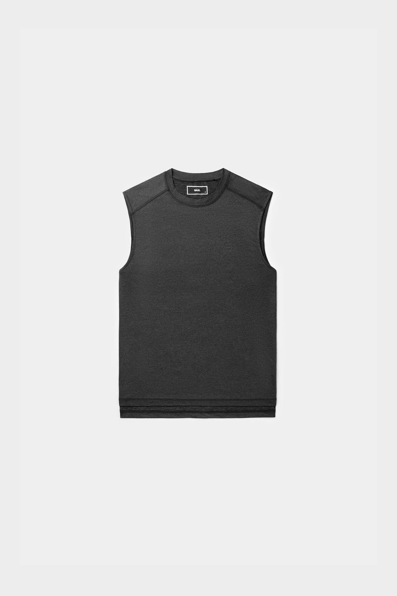 Athletic Regular Fit Tank Jet Black