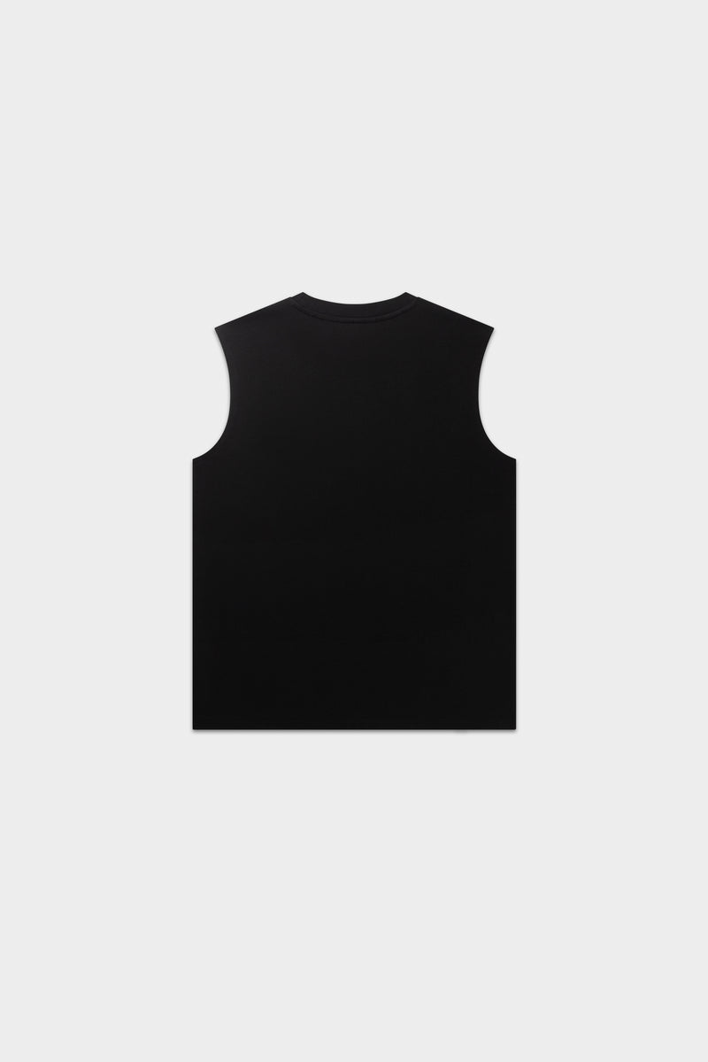 Logo Oversized Tanktop Jet Black