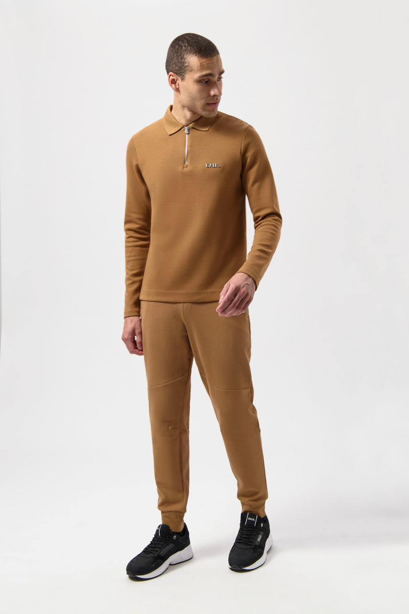 Q-Series Regular Fit Longsleeve Polo Toasted Coconut