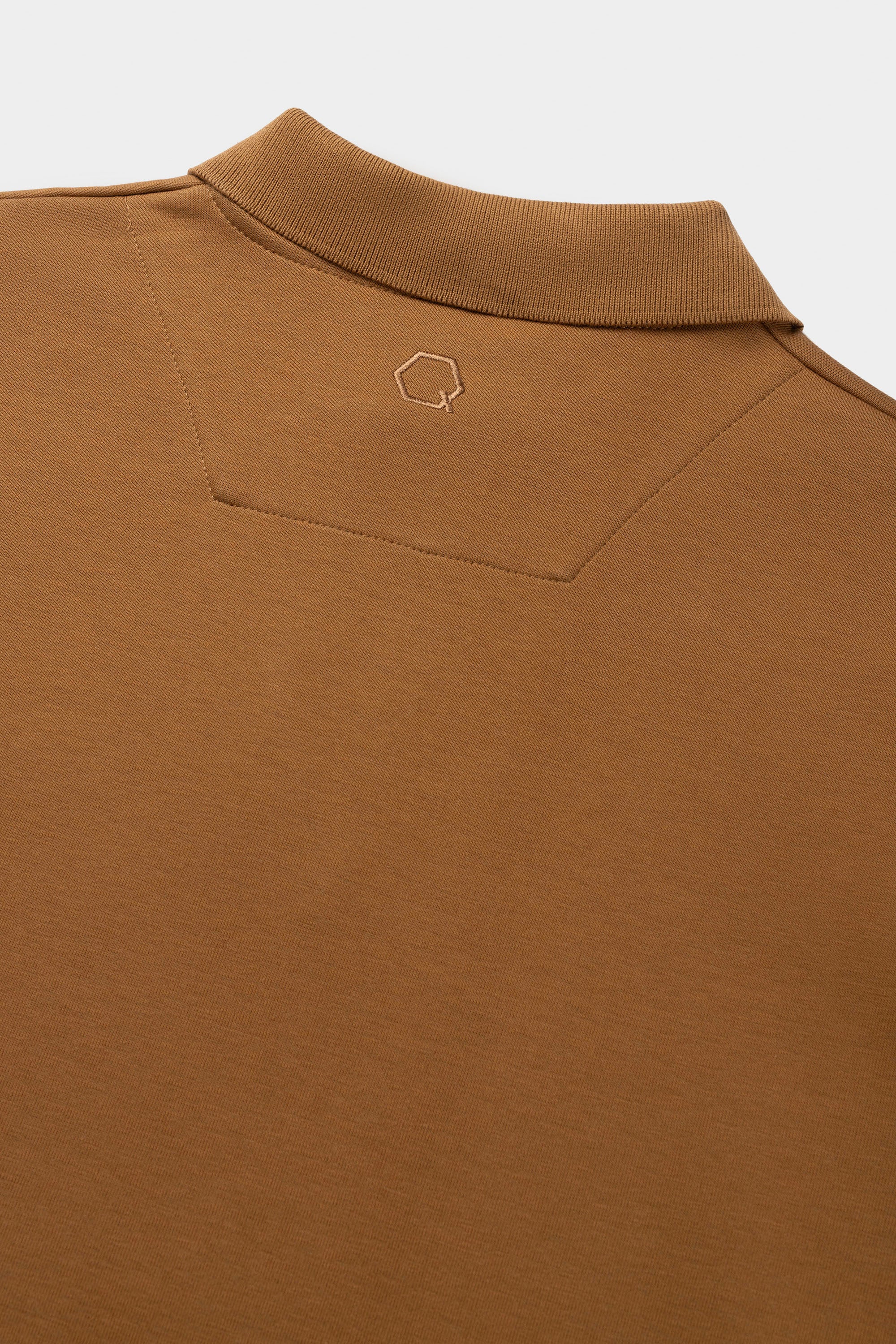 Q-Series Regular Fit Longsleeve Polo Toasted Coconut