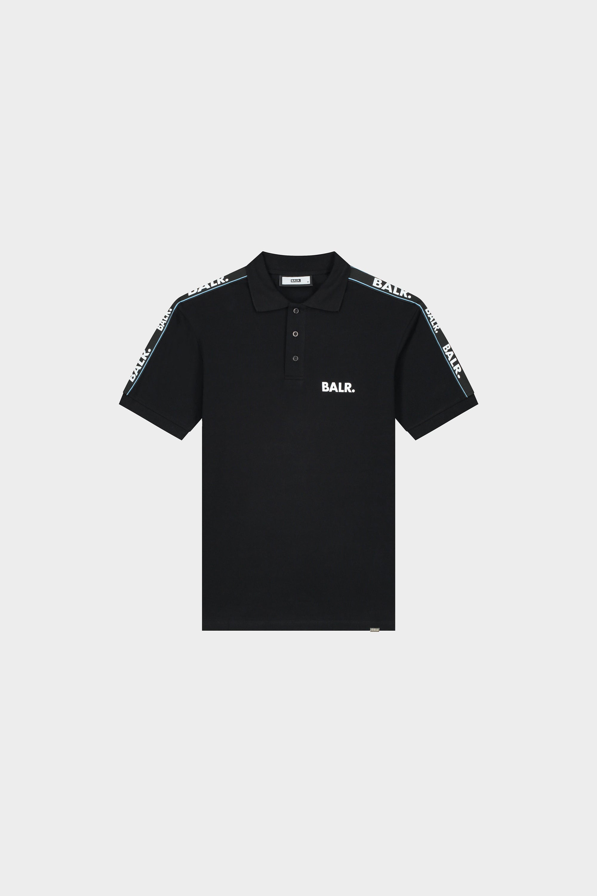 Olaf Straight Repeat Tape Polo Jet Black