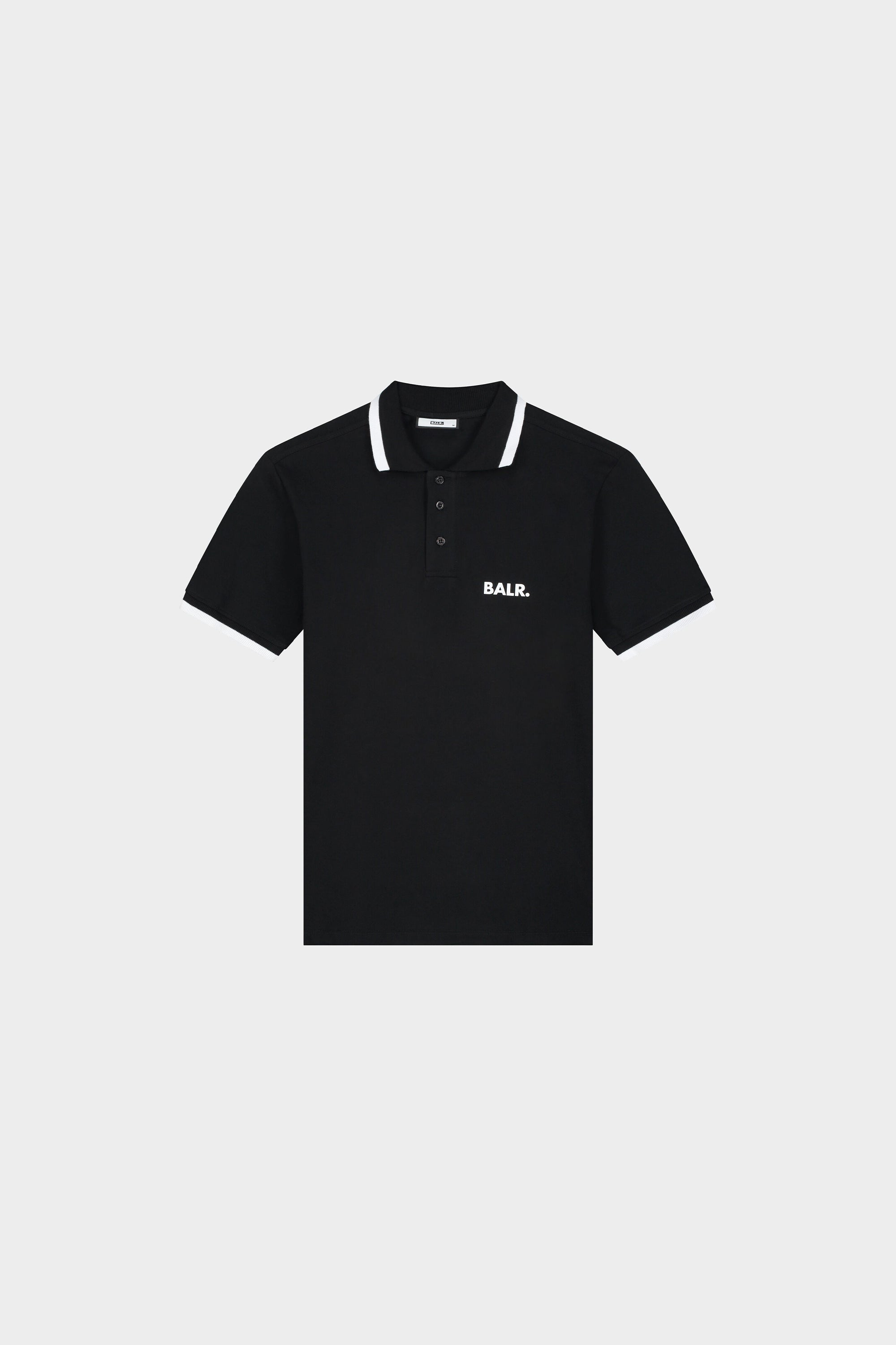 Olaf Straight Contrast Polo Jet Black