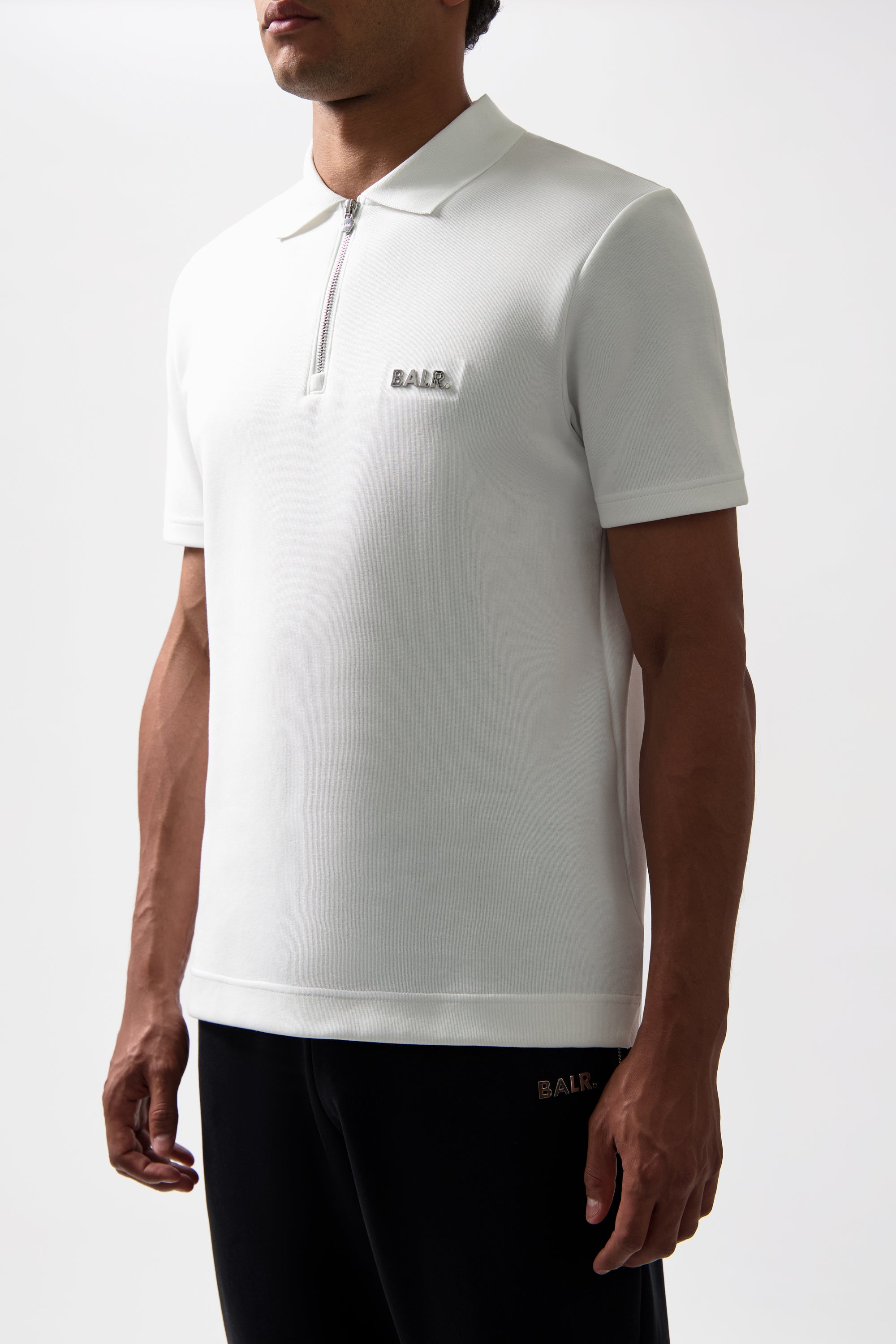 Regular de la serie Q Fit Polo blancos brillantes