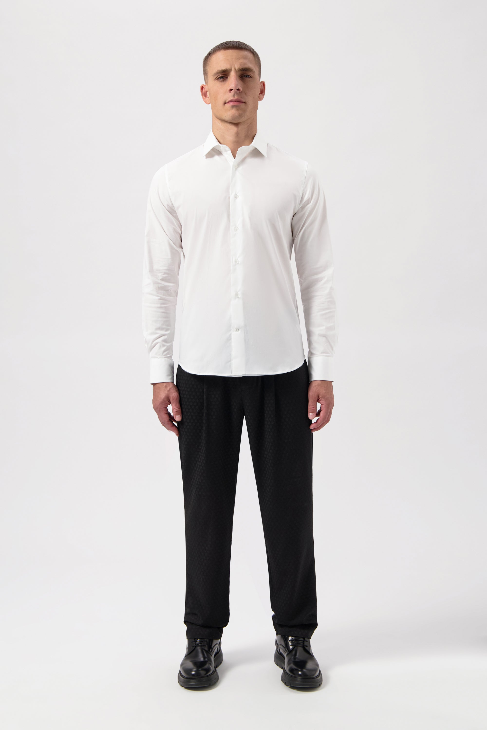 Hex-Series Slim Shirt Bright White