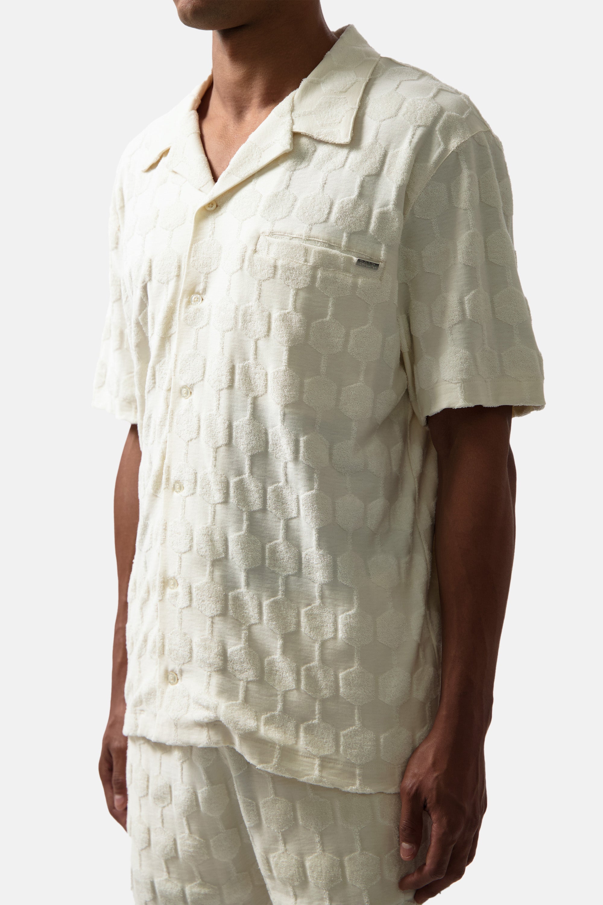 Terry Box Camisa beige ligero