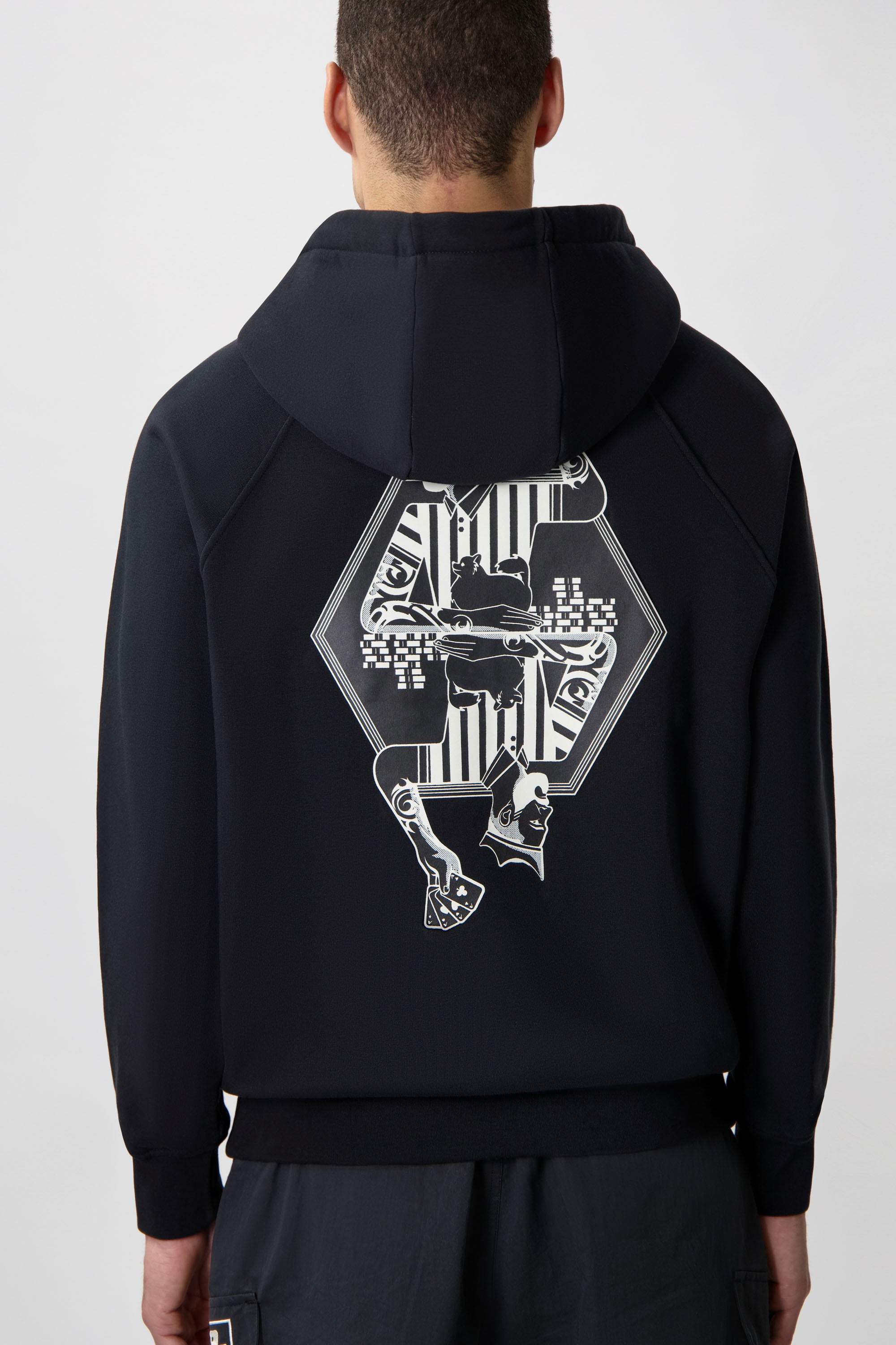 The Club Box Fit Sudadera Jet Black