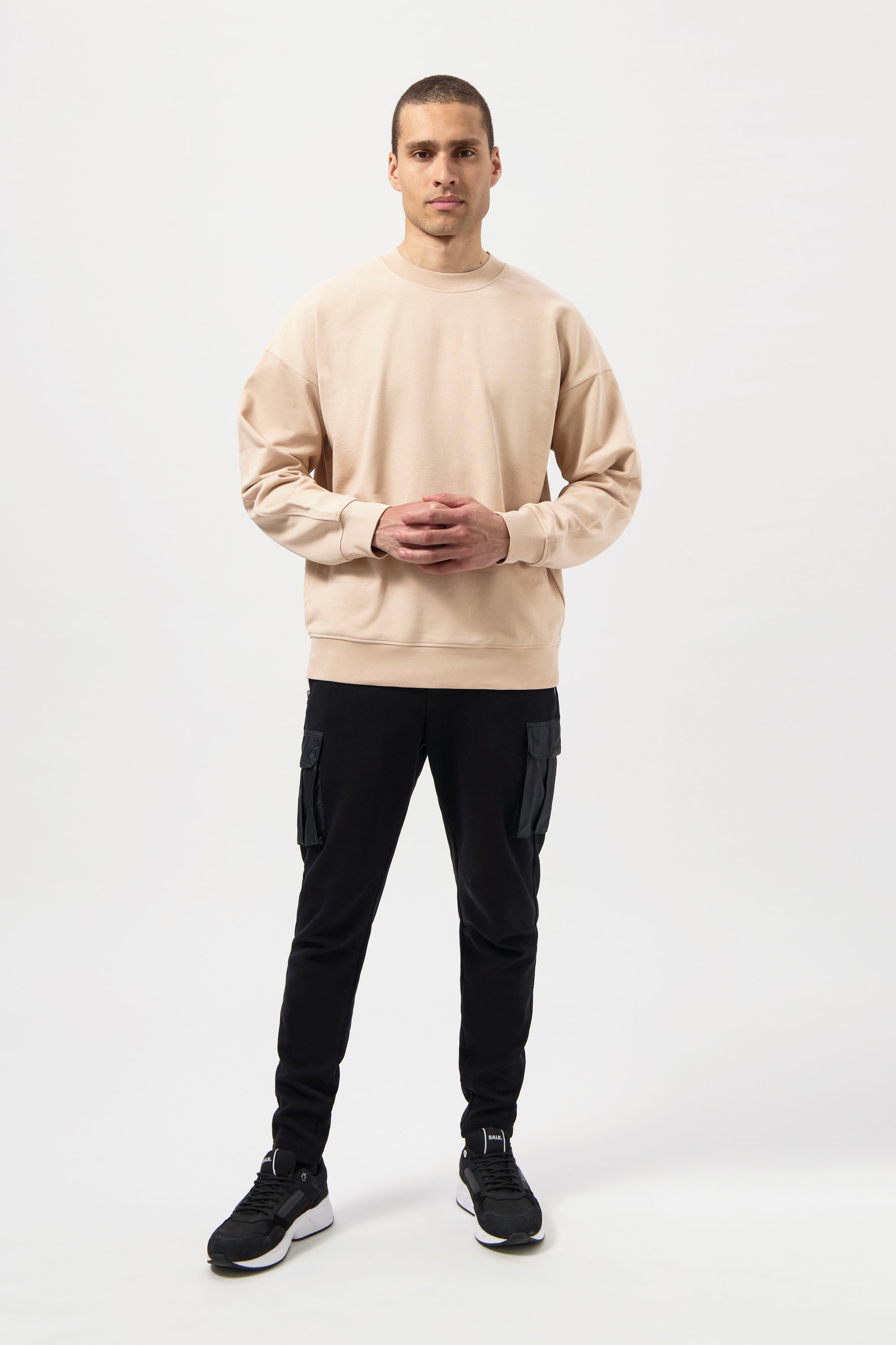 Game Day Box Fit Crewneck Sesame